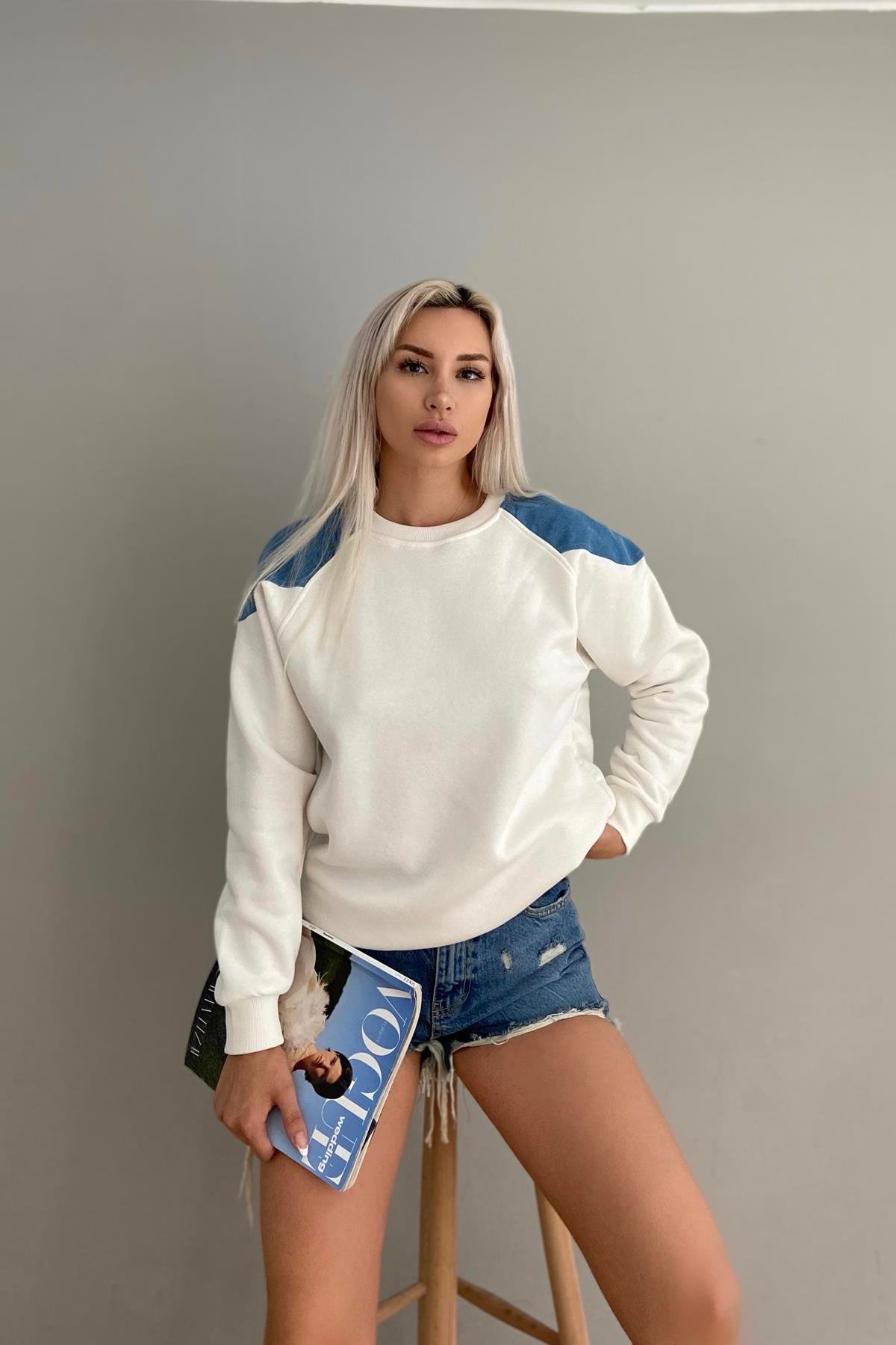 KOT GARNİLİ SWEATSHIRT