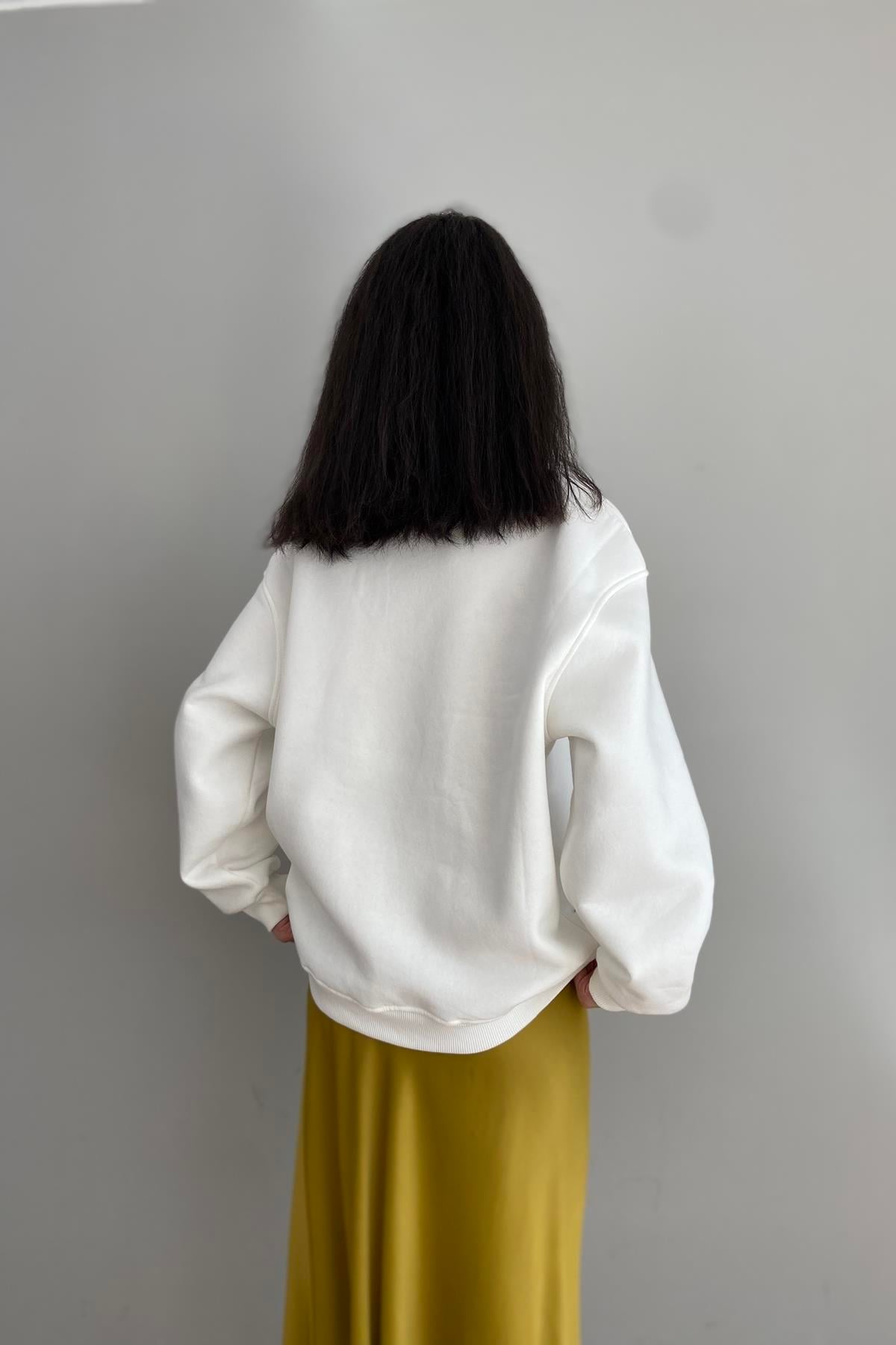 LEOPAR BASKILI SWEATSHIRT