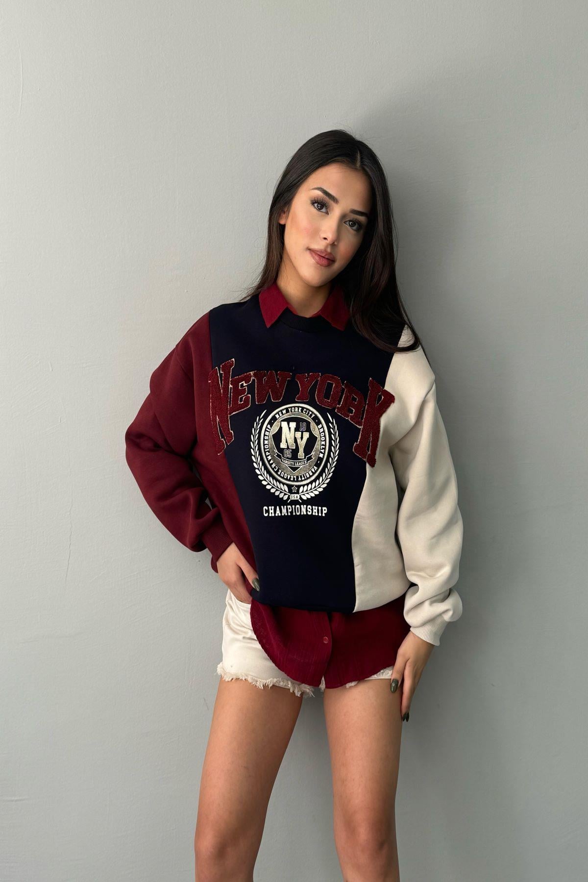 MATCH DETAYLI SWEATSHIRT