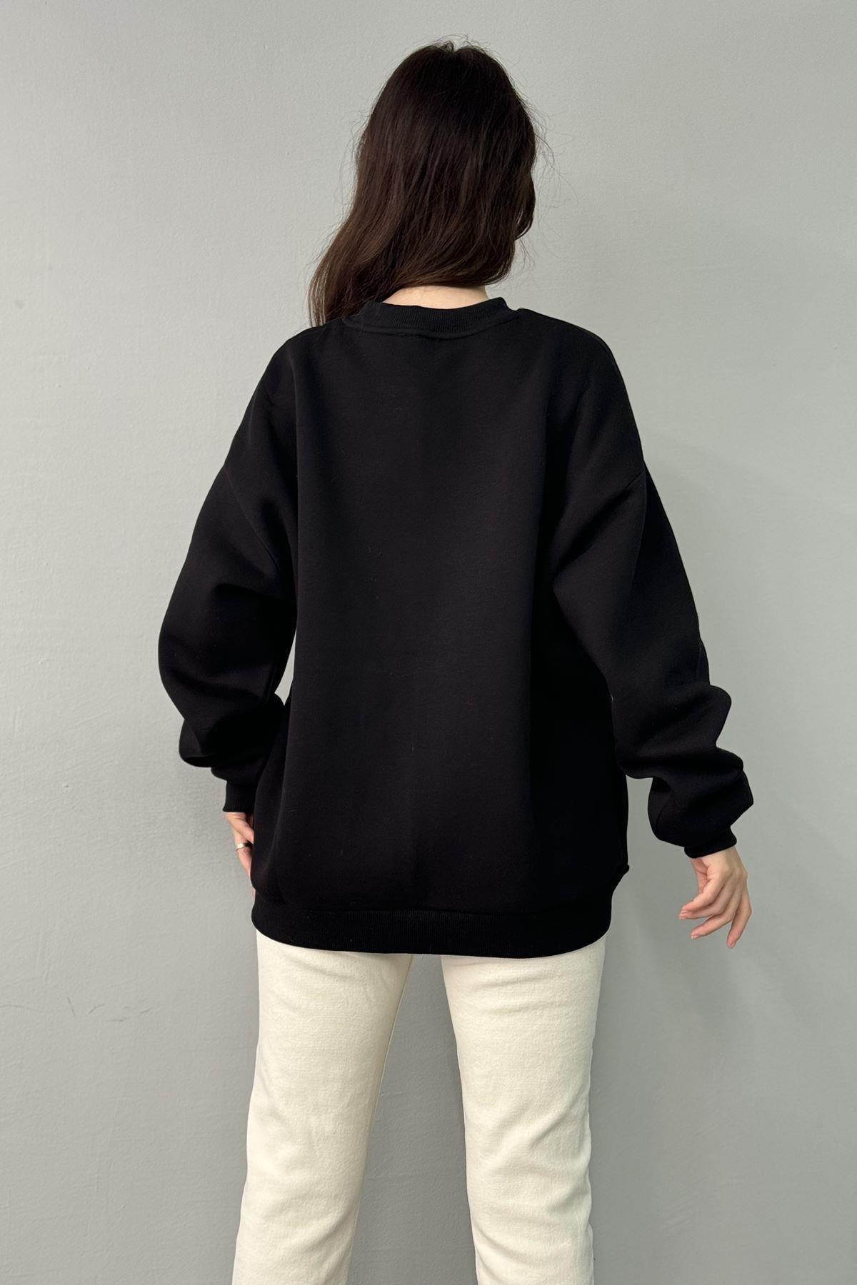 MATCHLİ BASKILI SWEATSHIRT