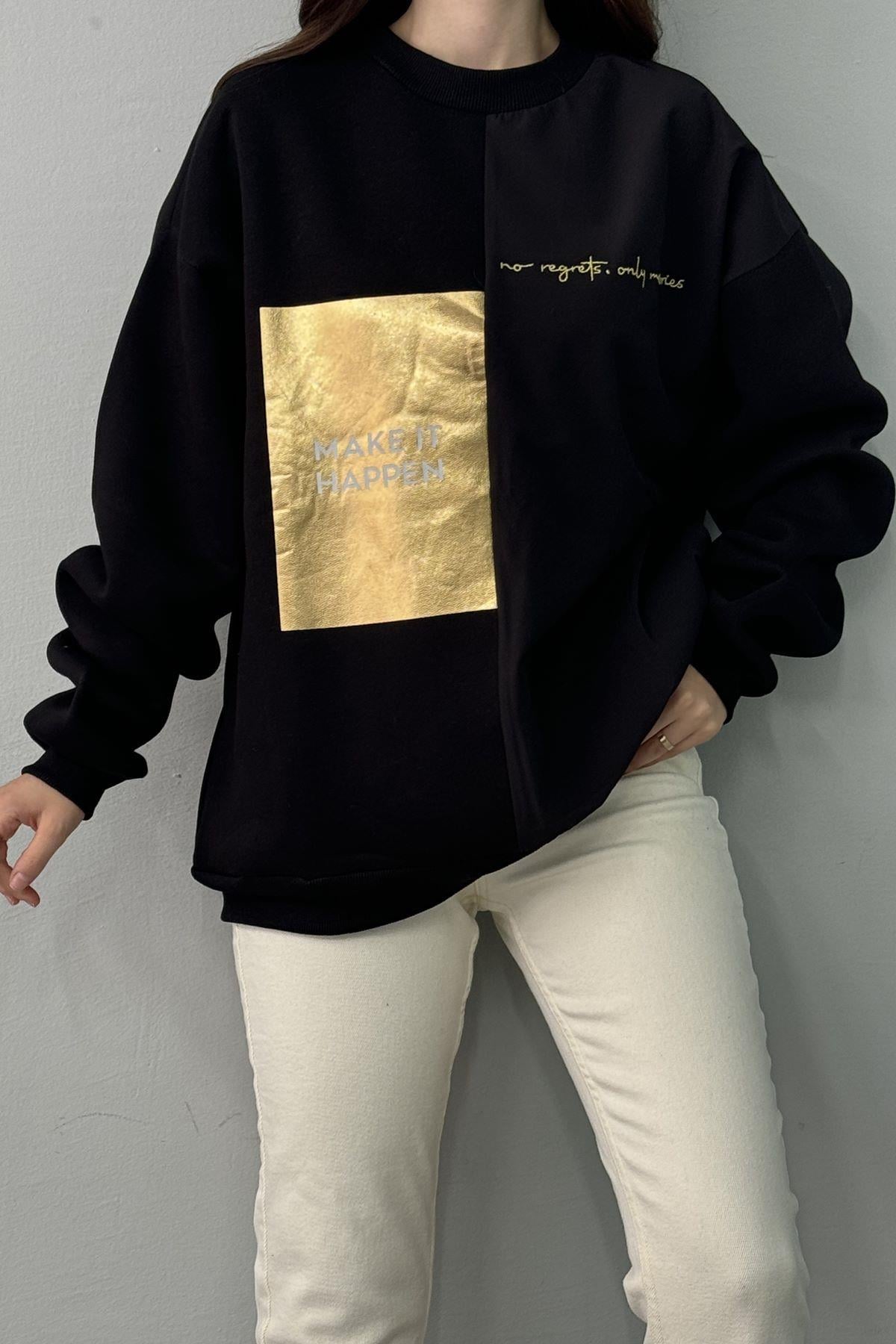 MATCHLİ BASKILI SWEATSHIRT