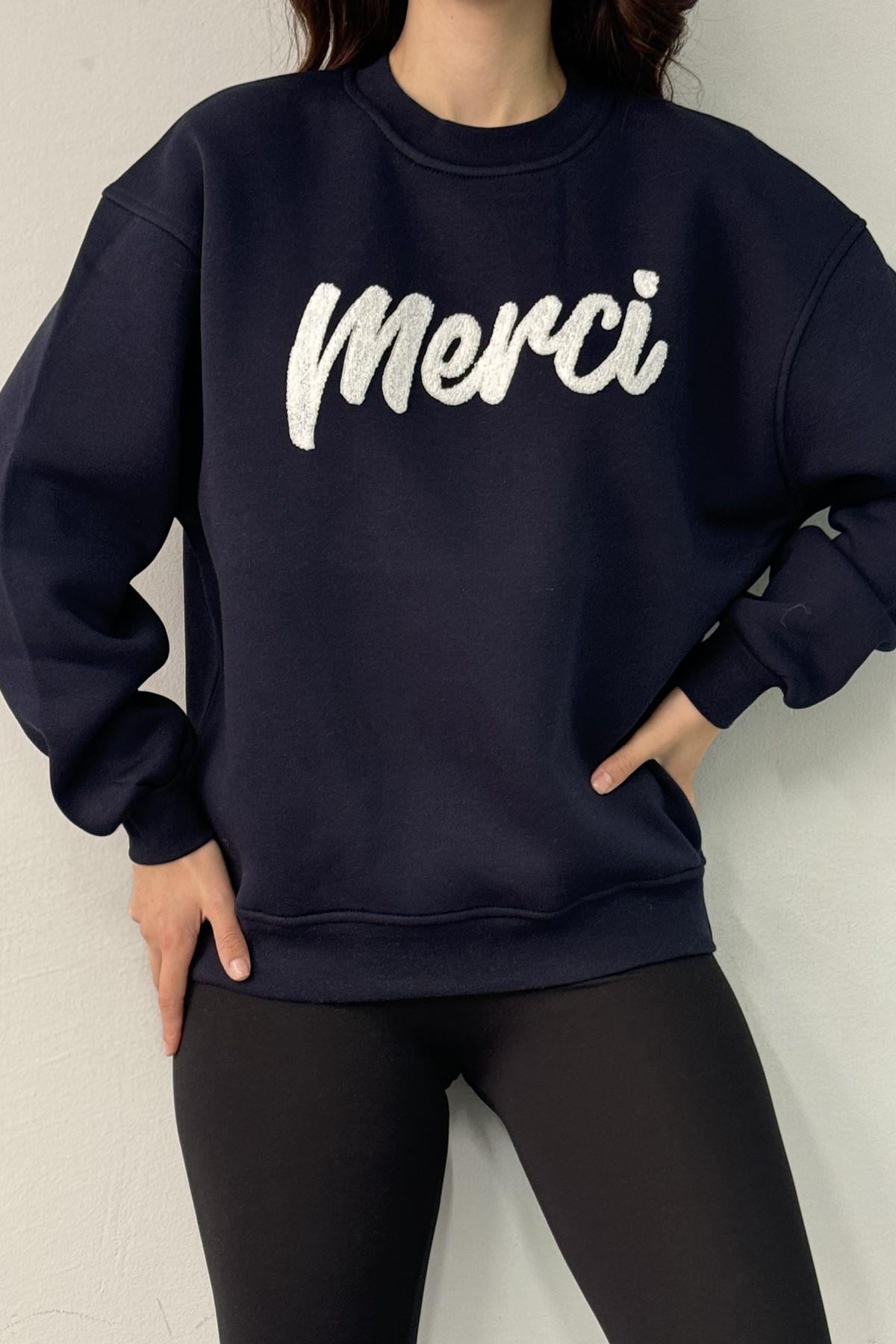 MERCİ NAKIŞ DETAY SWEAT
