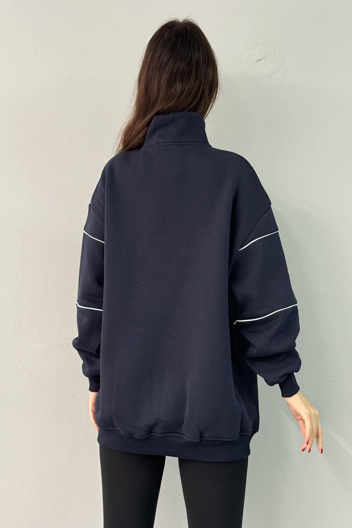 MONACO NAKIŞ DETAY SWEATSHIRT