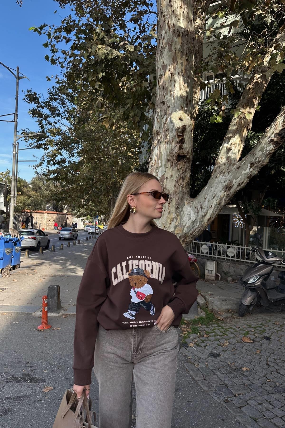 NAKIŞ DETAY SWEATSHIRT