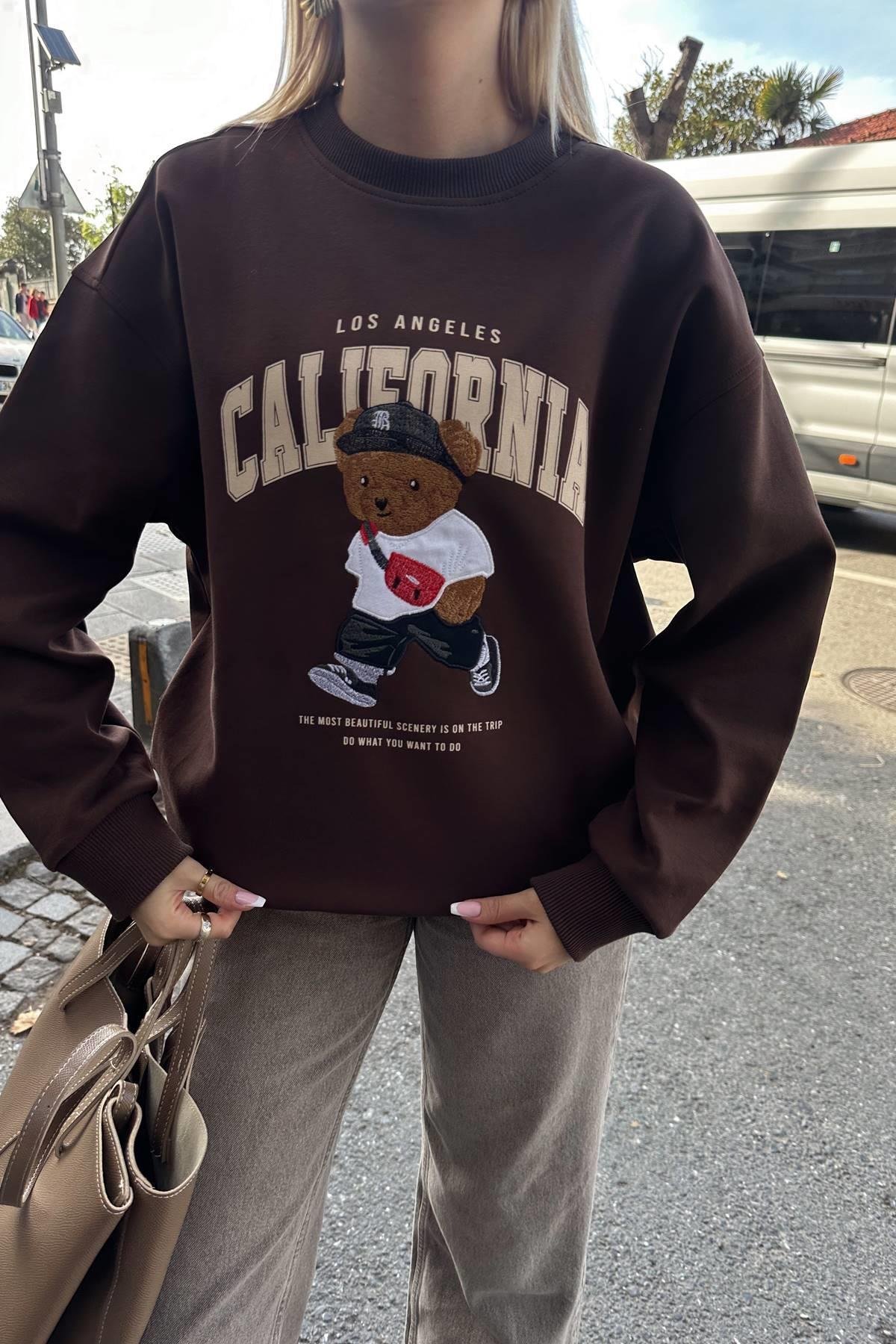 NAKIŞ DETAY SWEATSHIRT