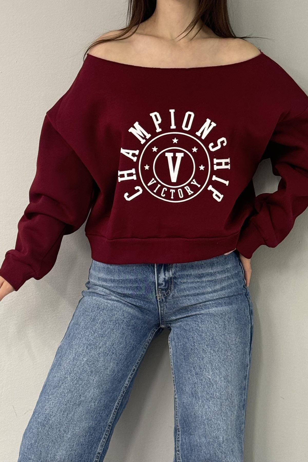 NAKIŞ DETAY SWEATSHIRT