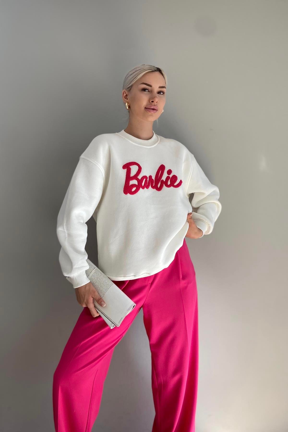 NAKIŞ DETAY SWEATSHIRT