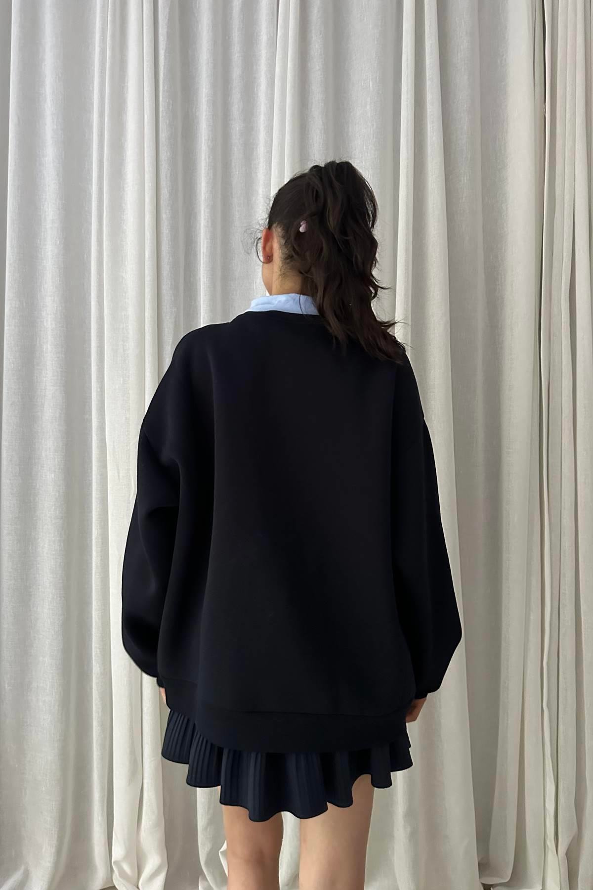 NAKIŞ DETAYLI SWEATSHIRT