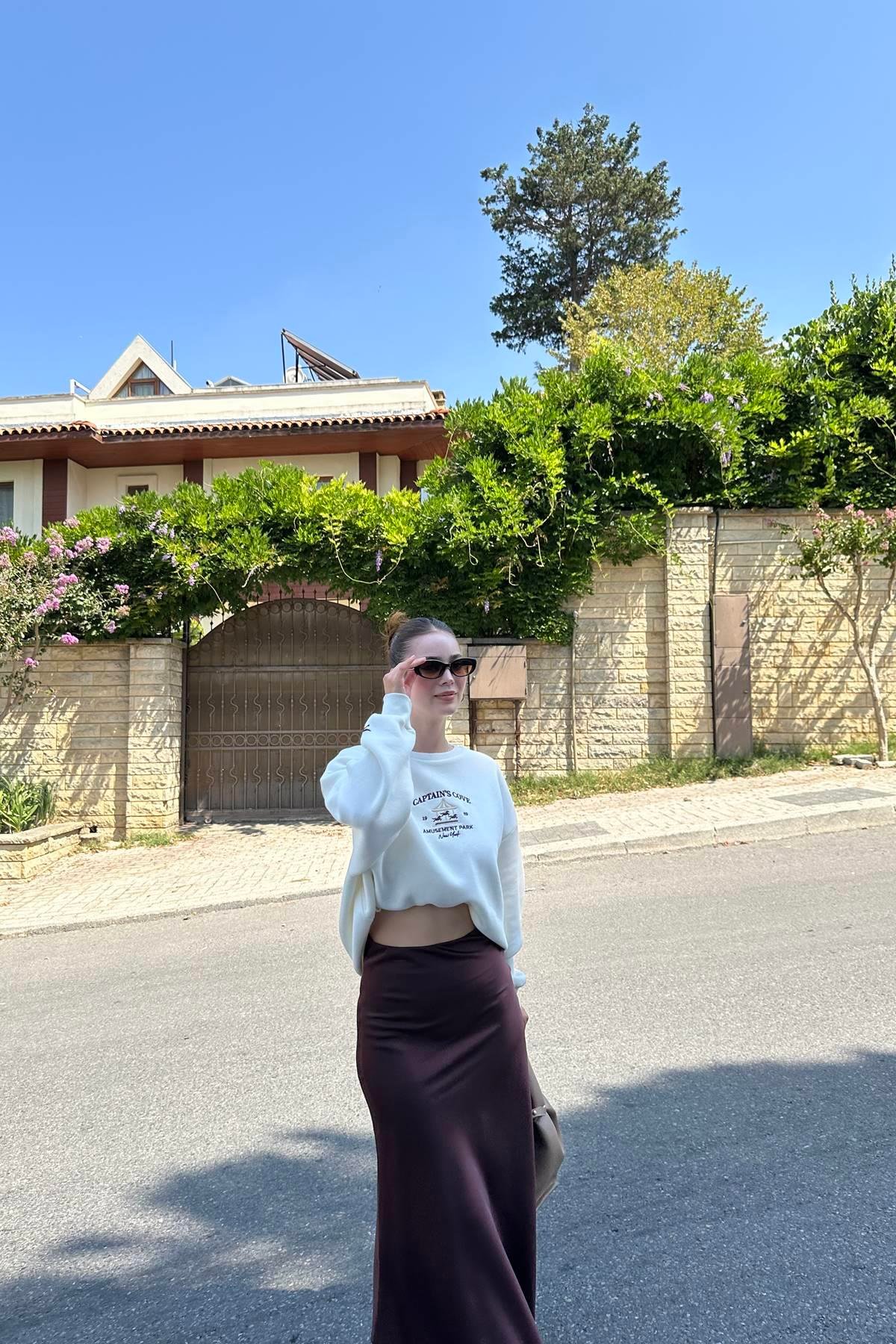 NAKIŞ DETAYLI SWEATSHIRT