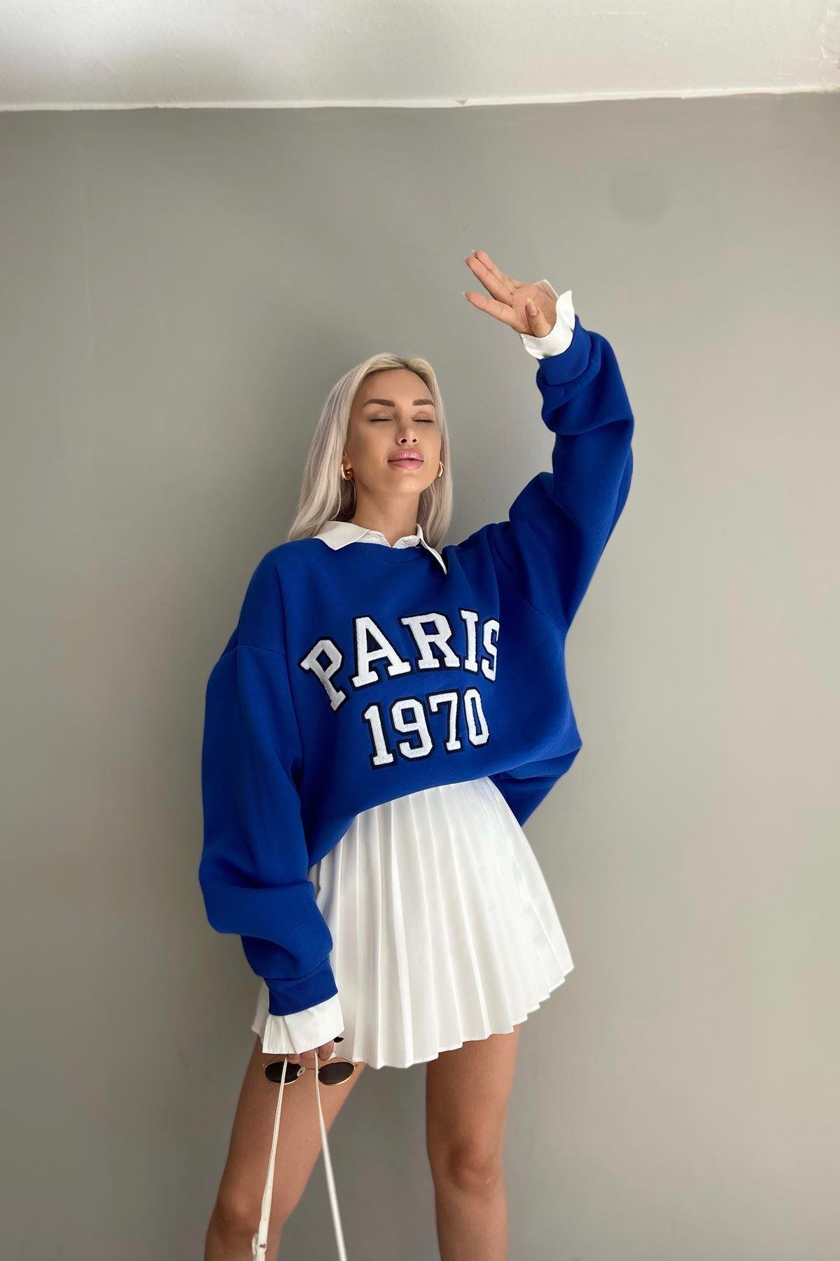 NAKIŞ DETAYLI SWEATSHIRT