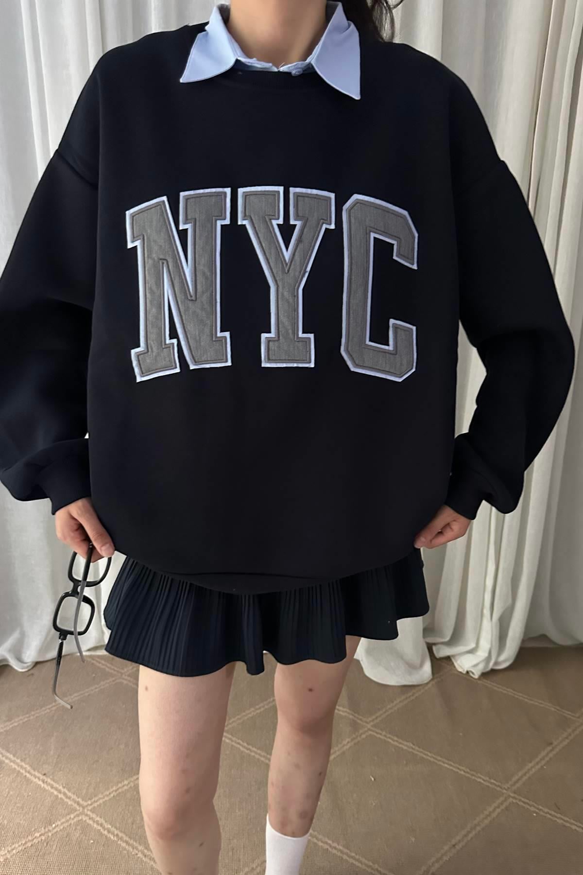NAKIŞ DETAYLI SWEATSHIRT
