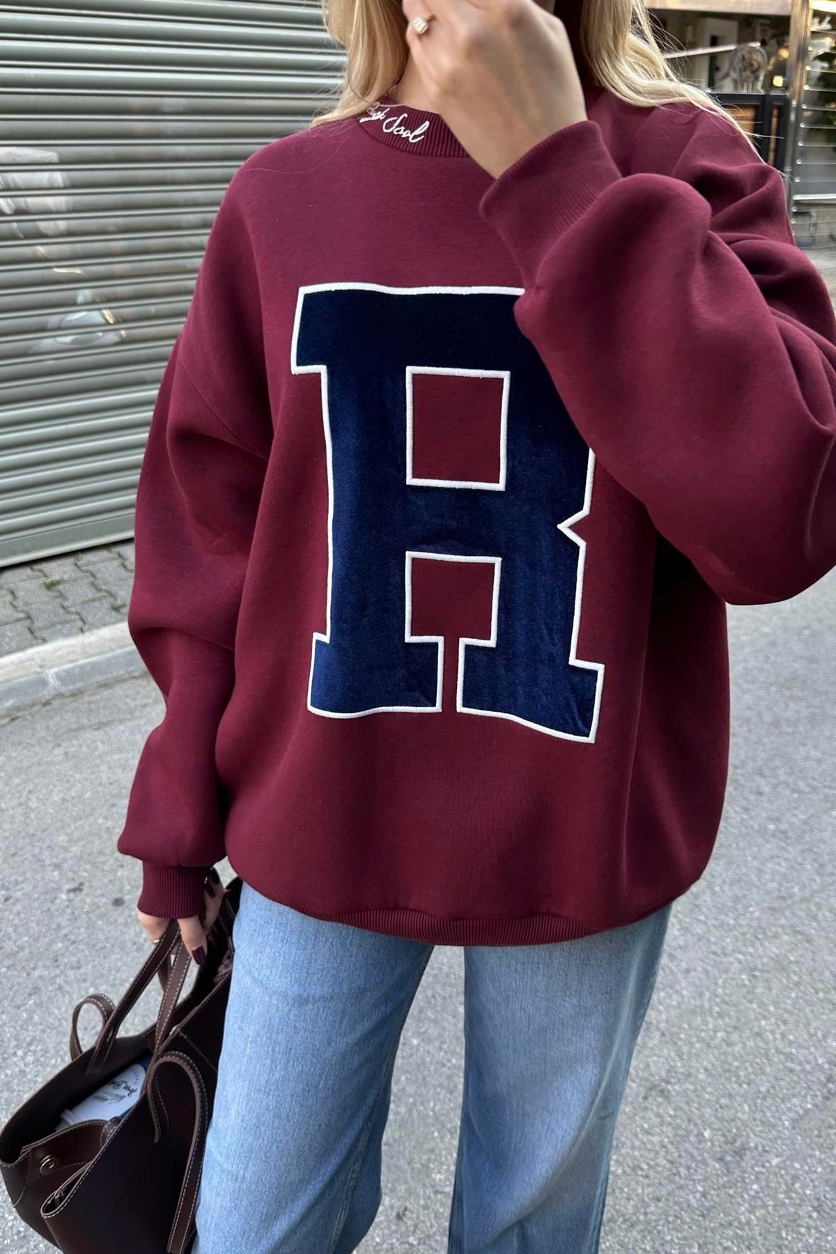 NAKIŞ DETAYLI SWEATSHIRT