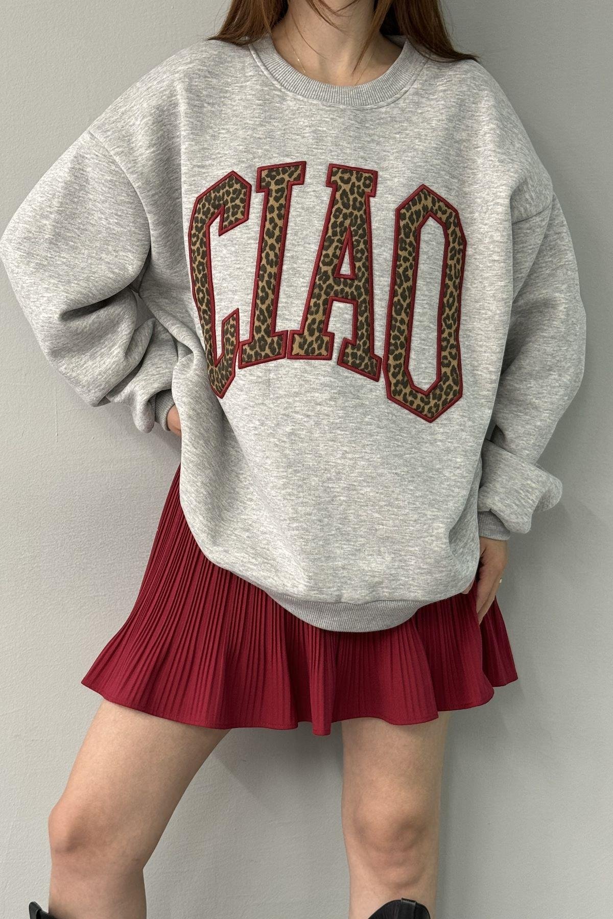 NAKIŞ DETAYLI SWEATSHIRT