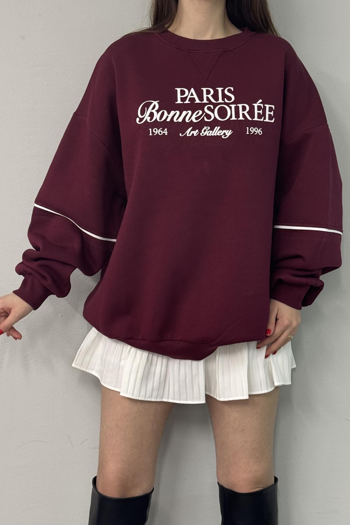 NAKIŞ DETAYLI SWEATSHIRT