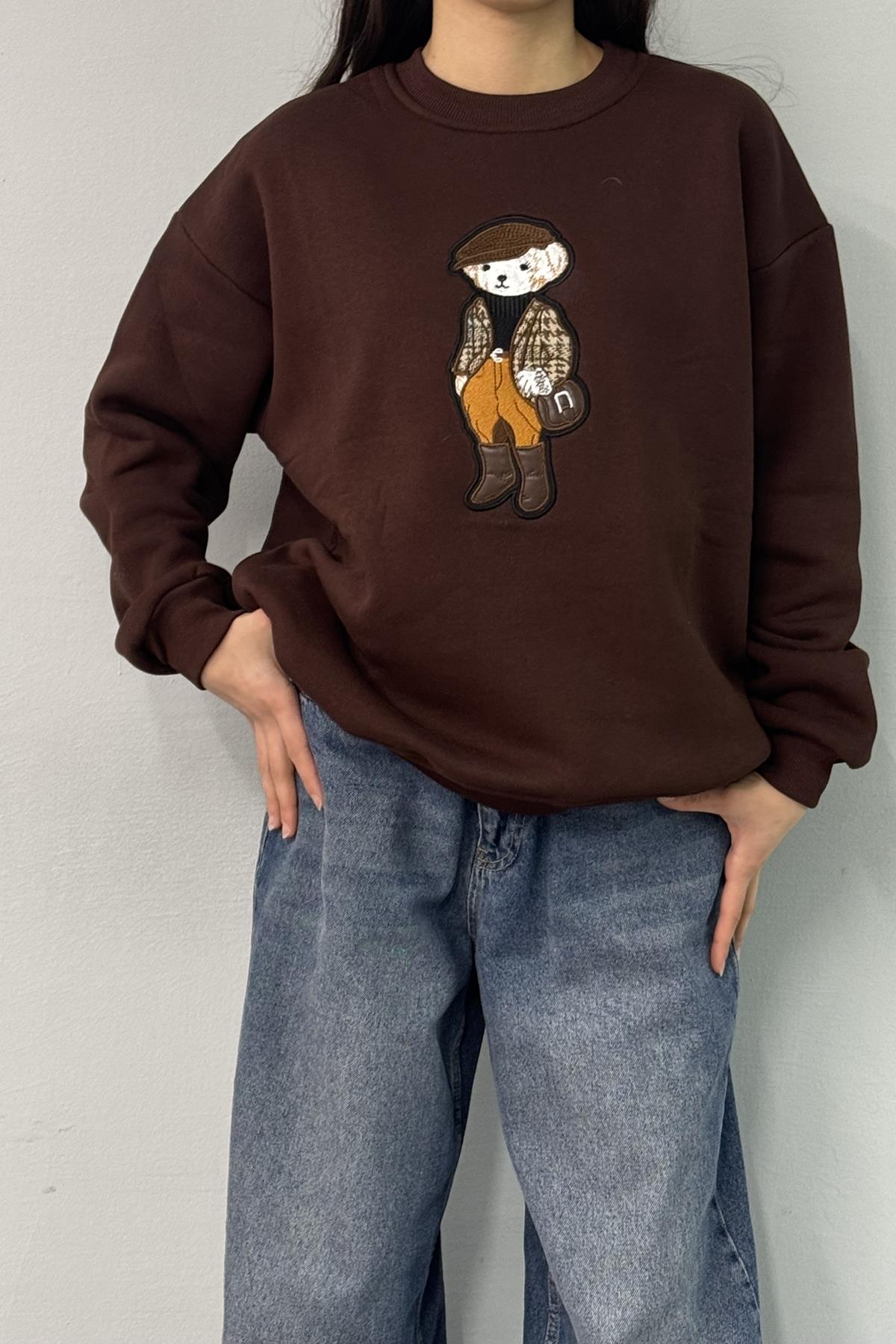 NAKIŞ DETAYLI SWEATSHIRT