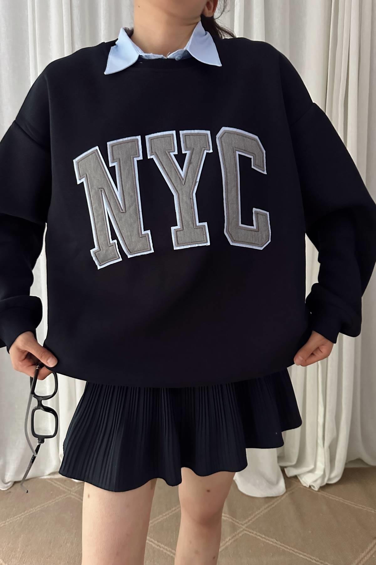 NAKIŞ DETAYLI SWEATSHIRT