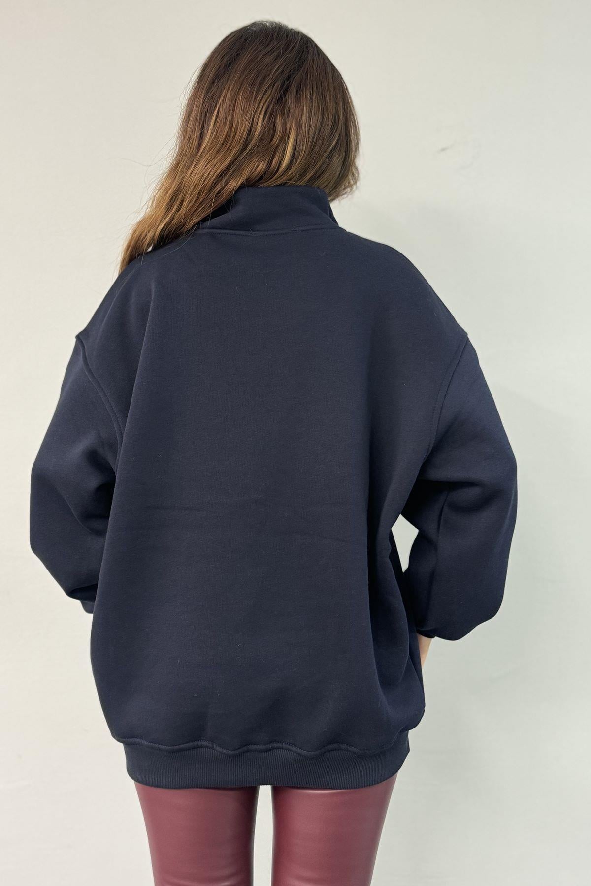 NAKIŞ DETAYLI SWEATSHIRT