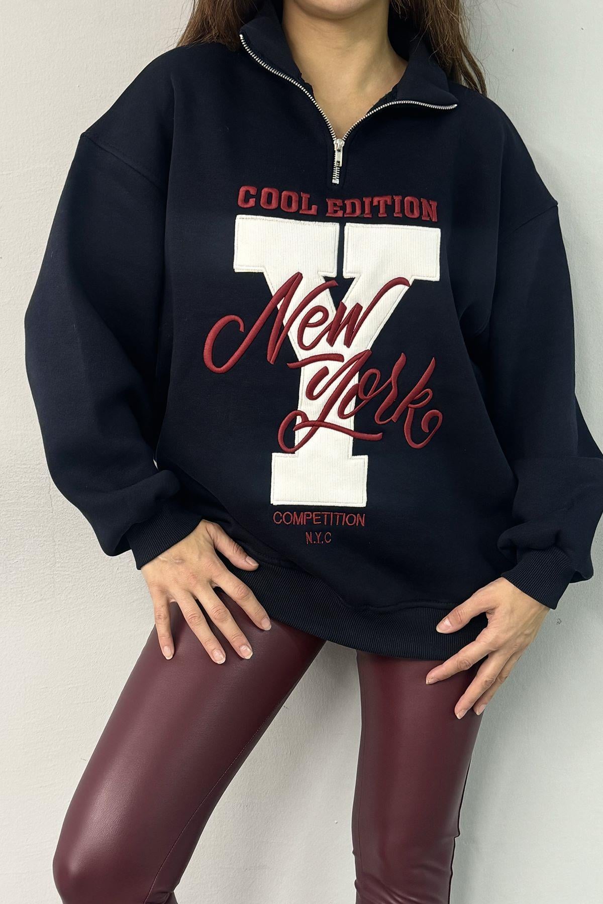 NAKIŞ DETAYLI SWEATSHIRT