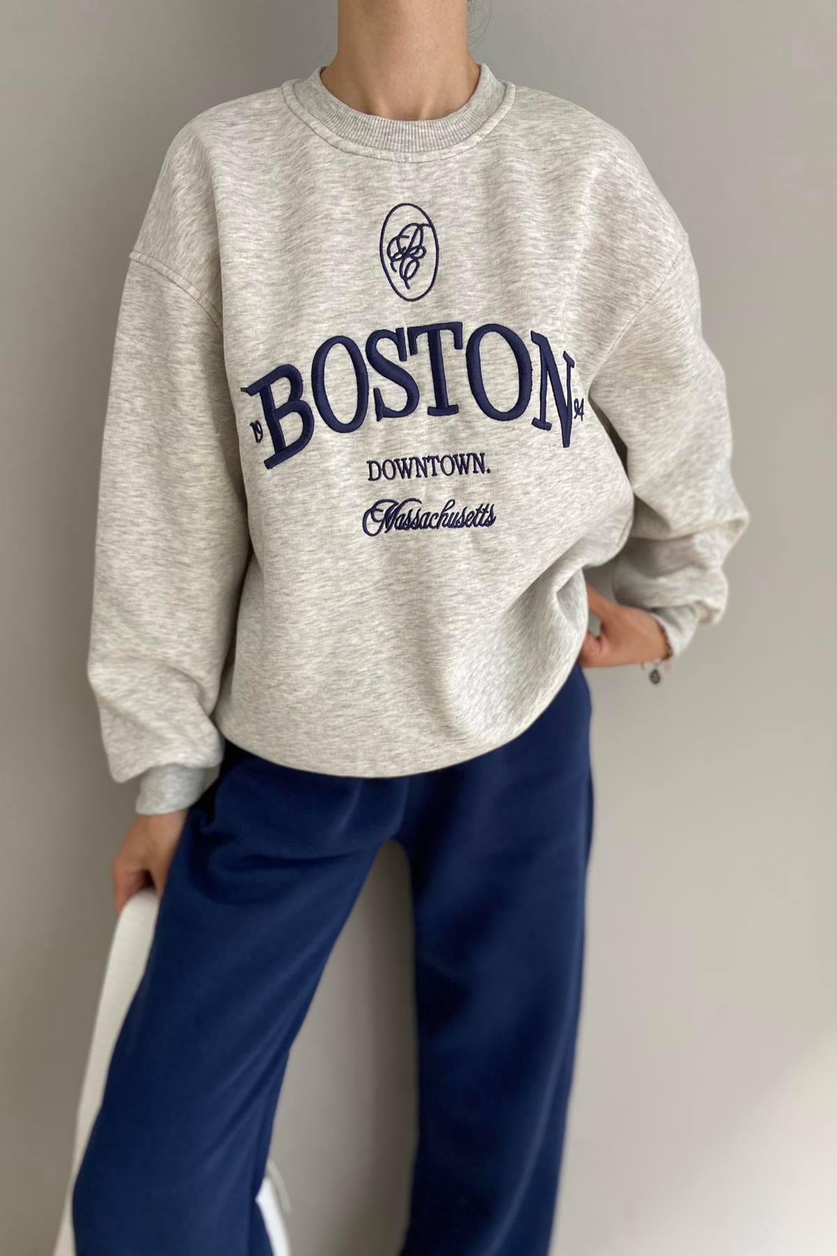 NAKIŞ DETAYLI SWEATSHIRT
