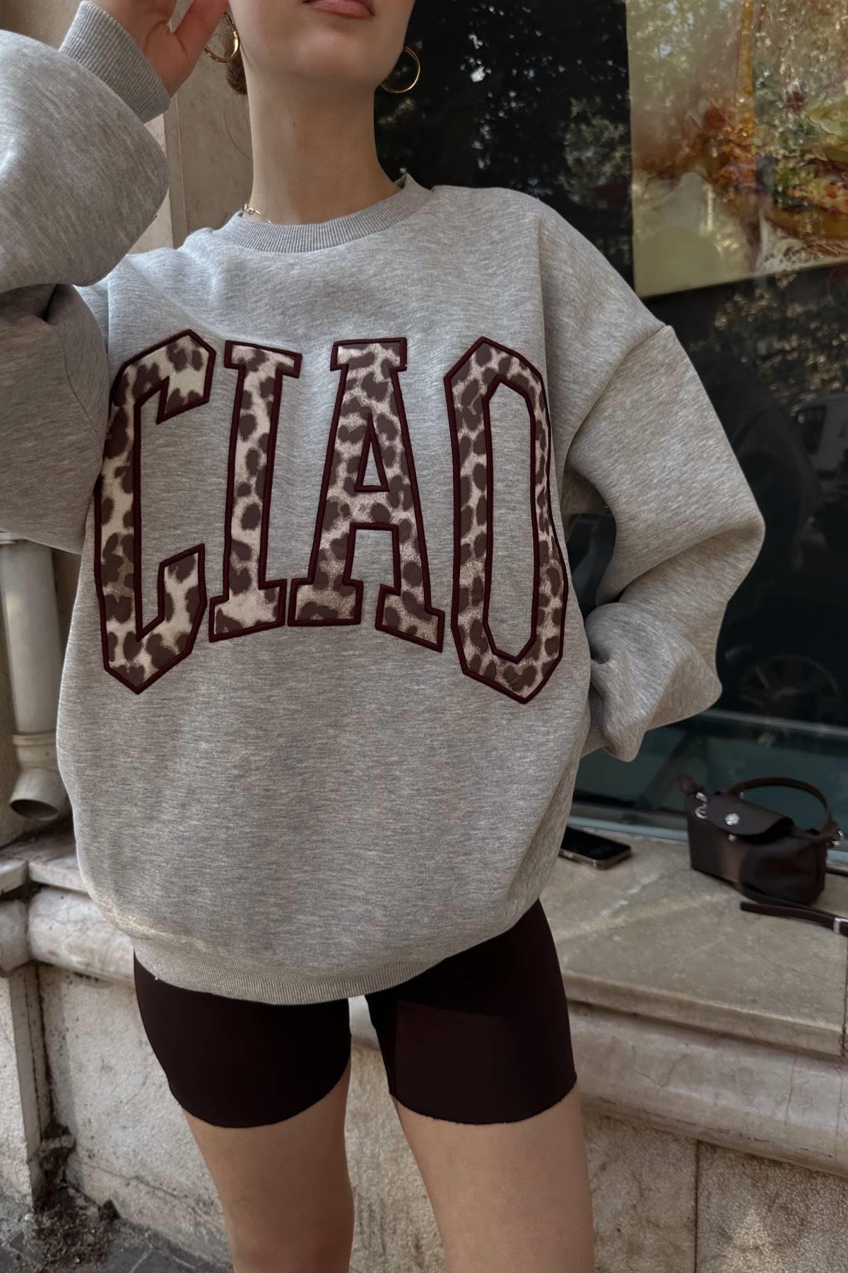 NAKIŞ DETAYLI SWEATSHIRT