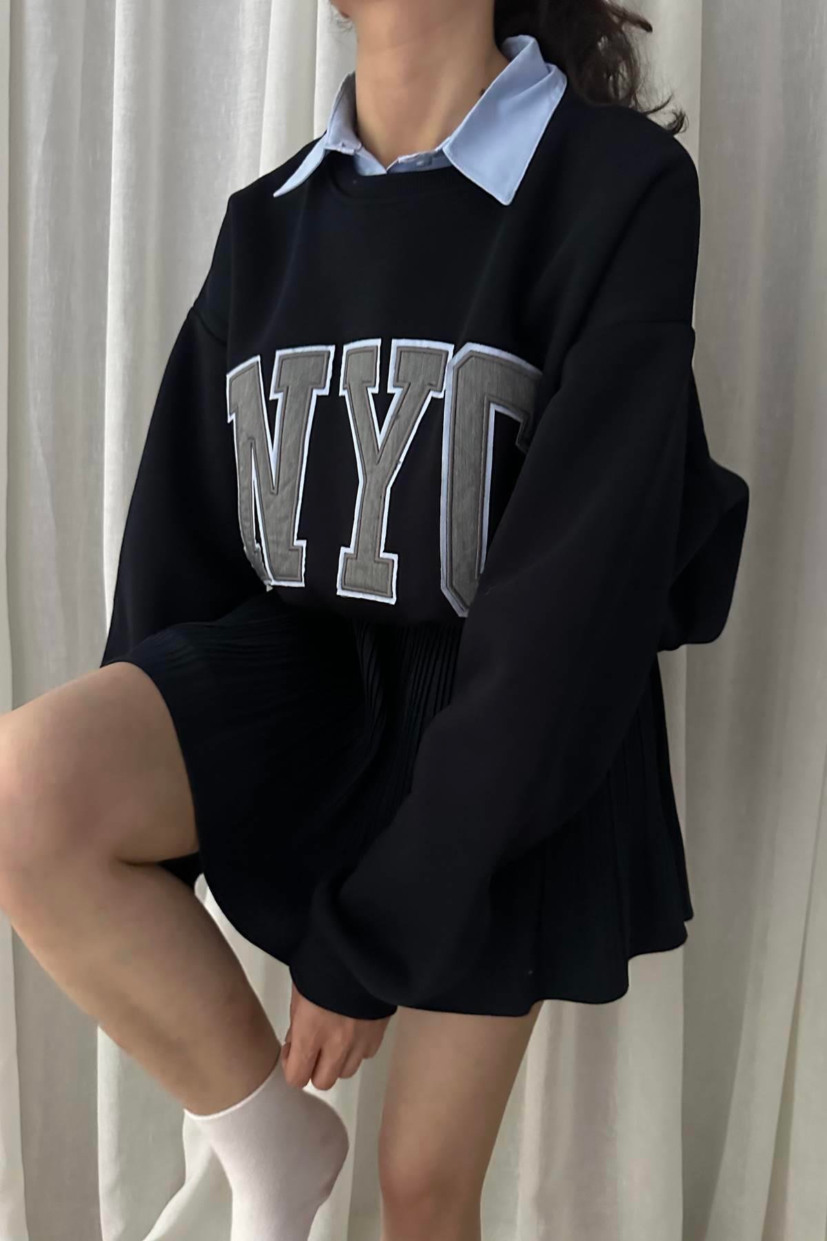NAKIŞ DETAYLI SWEATSHIRT