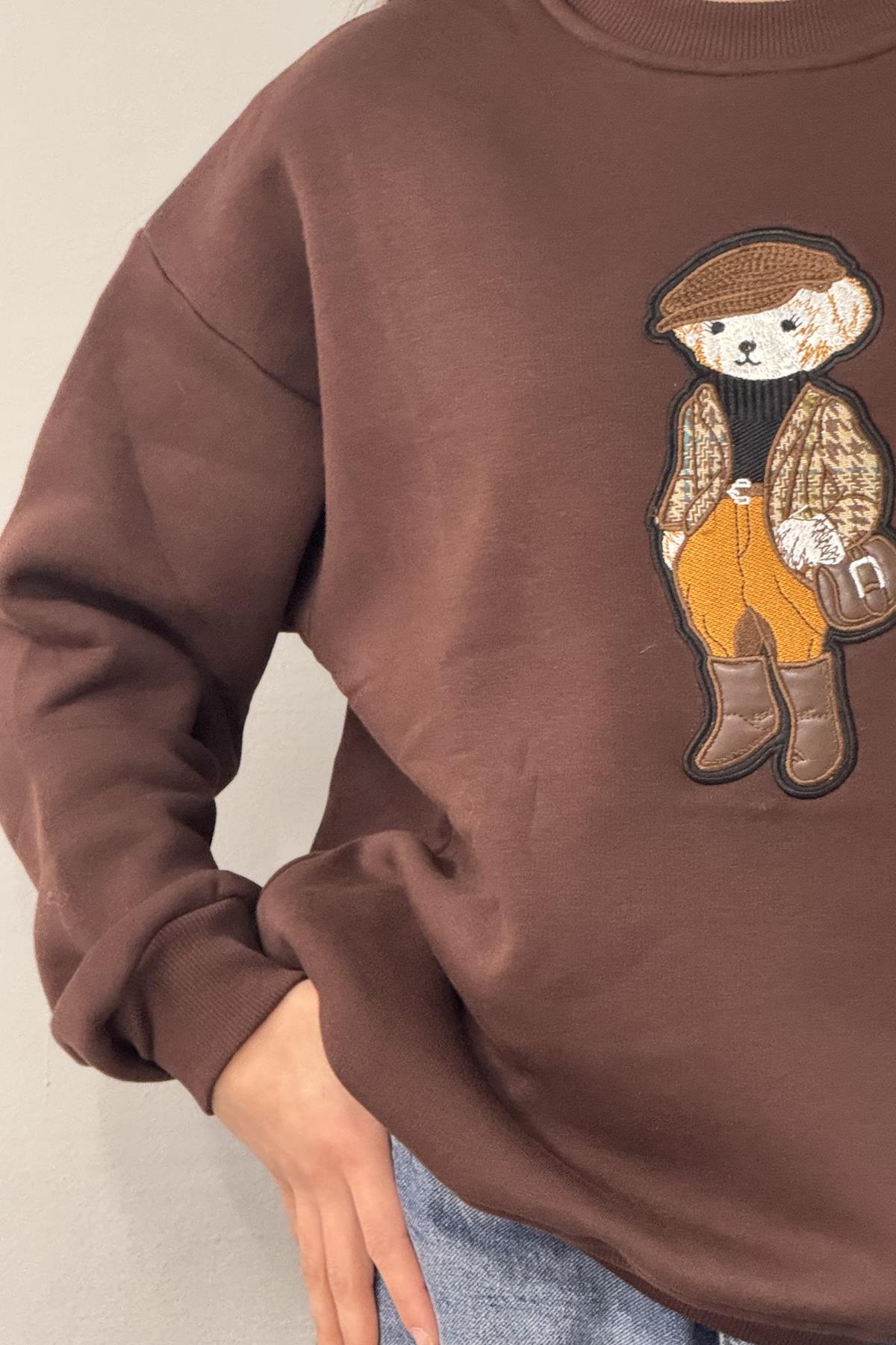 NAKIŞ DETAYLI SWEATSHIRT