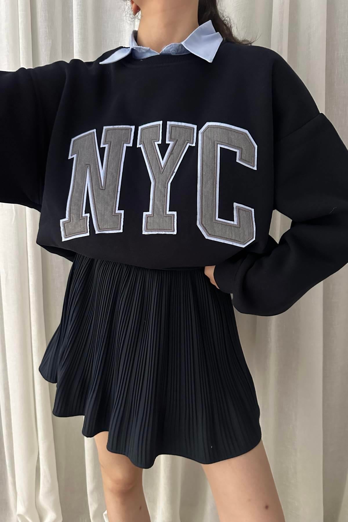 NAKIŞ DETAYLI SWEATSHIRT