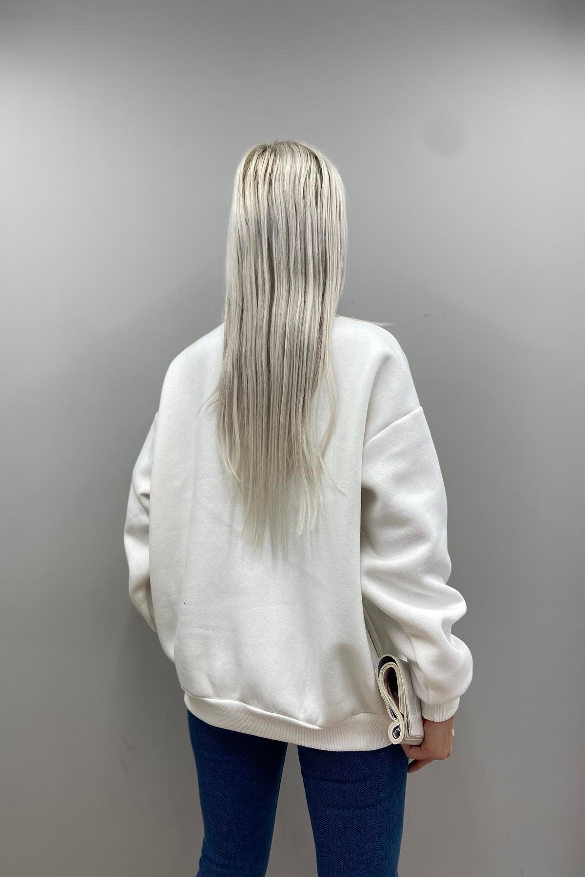 NAKIŞ DETAYLI SWEATSHIRT