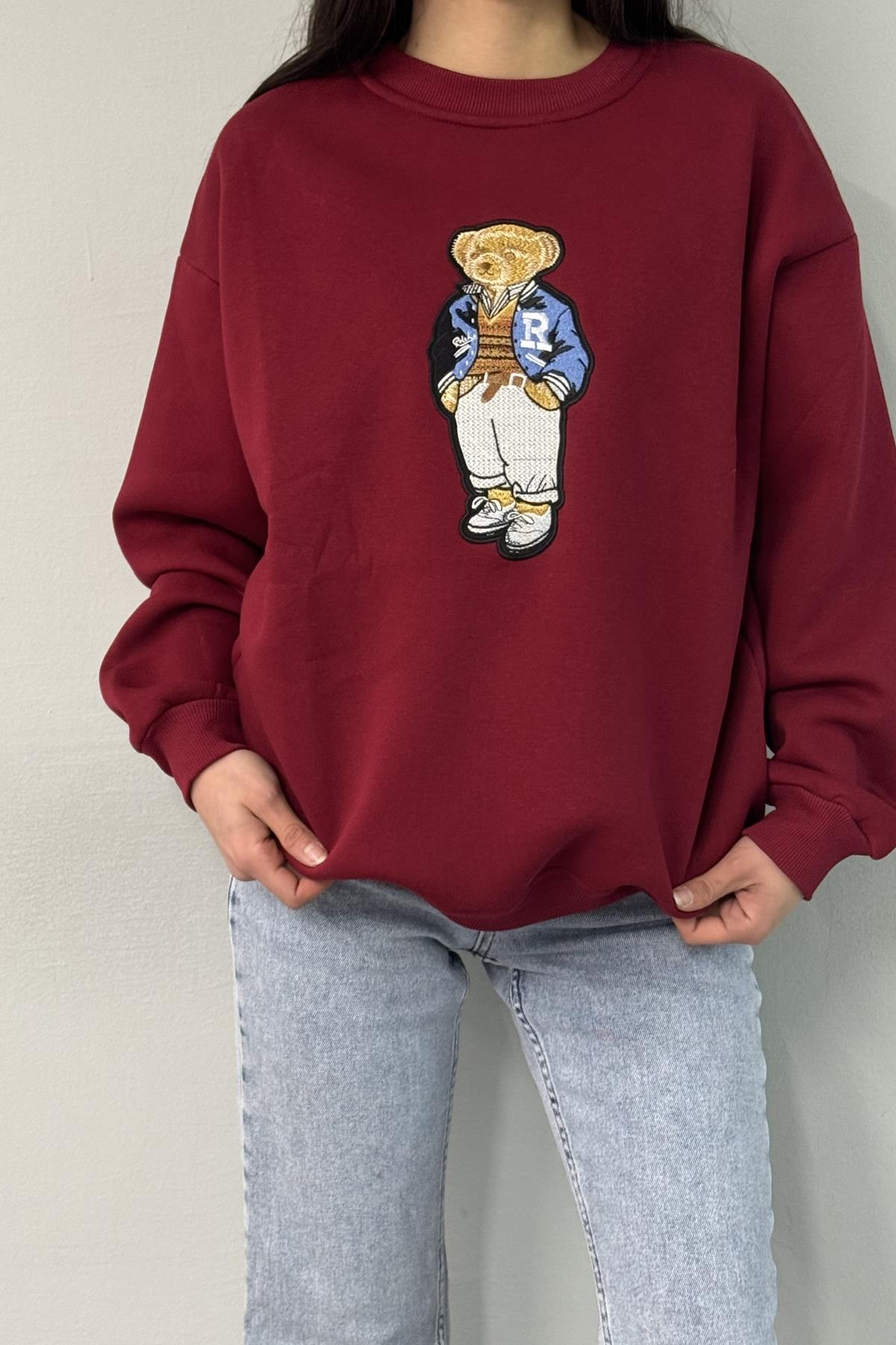 NAKIŞ DETAYLI SWEATSHIRT
