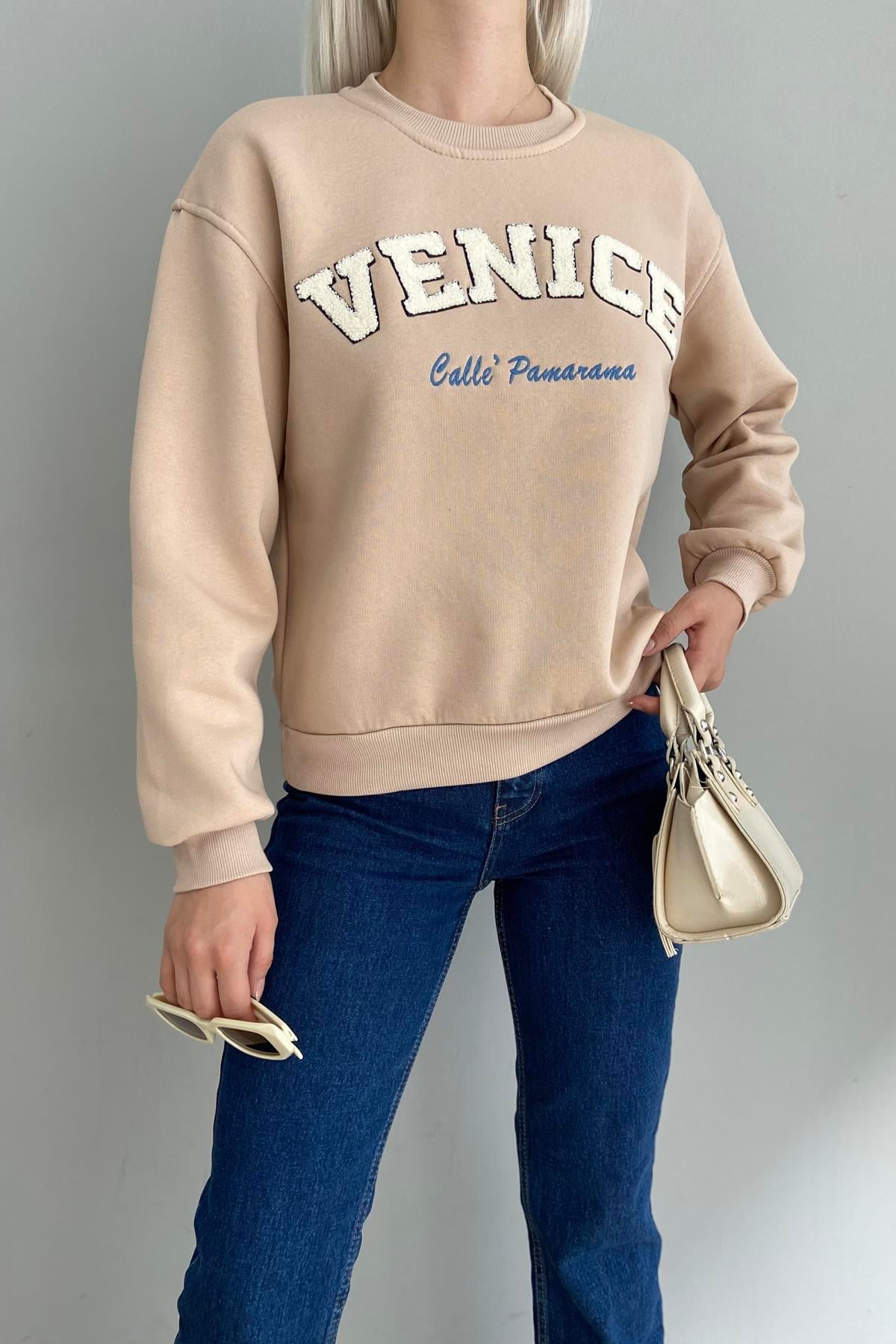 NAKIŞ DETAYLI SWEATSHIRT