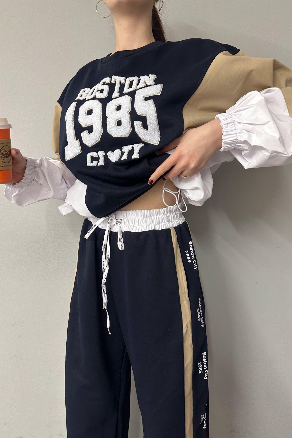 NAKIŞ DETAYLI SWEATSHIRT