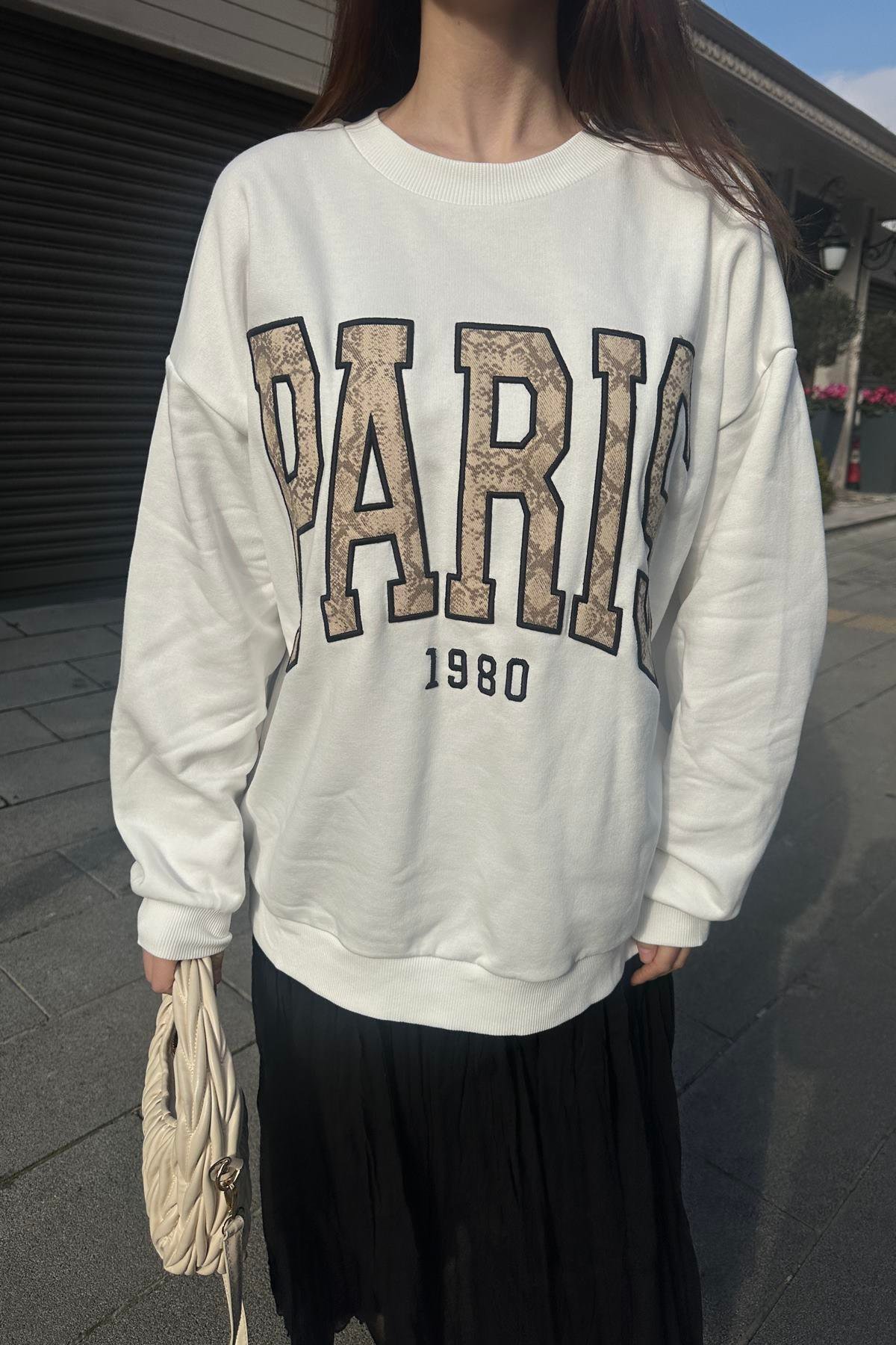 NAKIŞ DETAYLI SWEATSHIRT