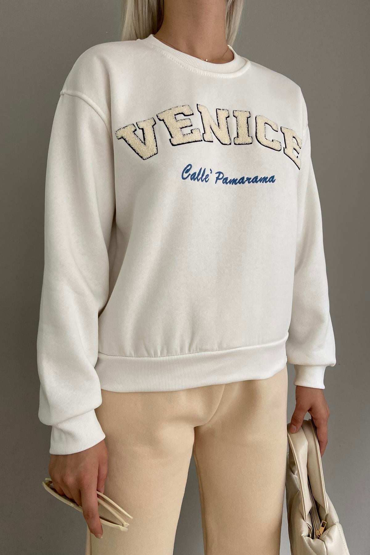 NAKIŞ DETAYLI SWEATSHIRT