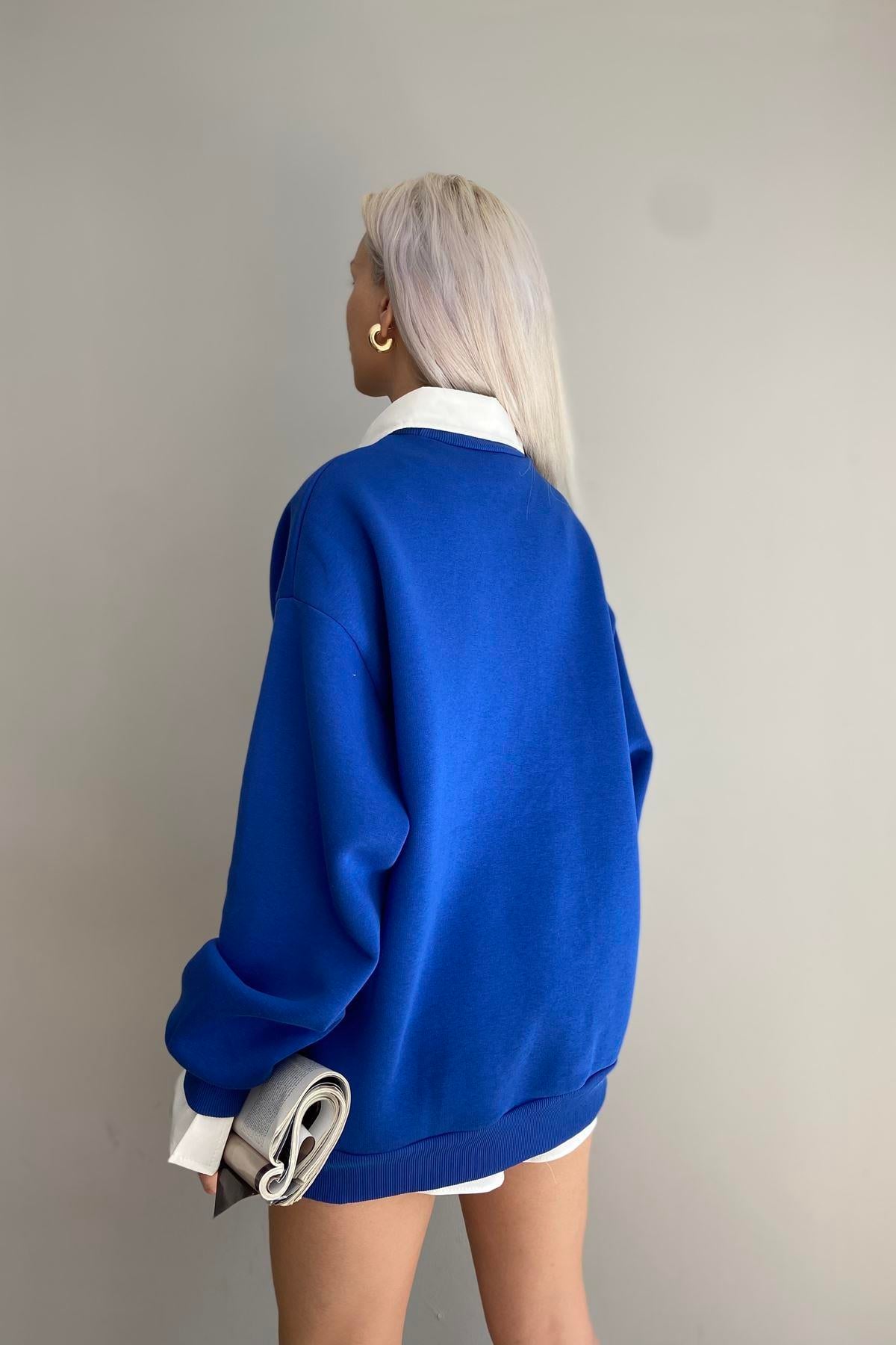 NAKIŞ DETAYLI SWEATSHIRT
