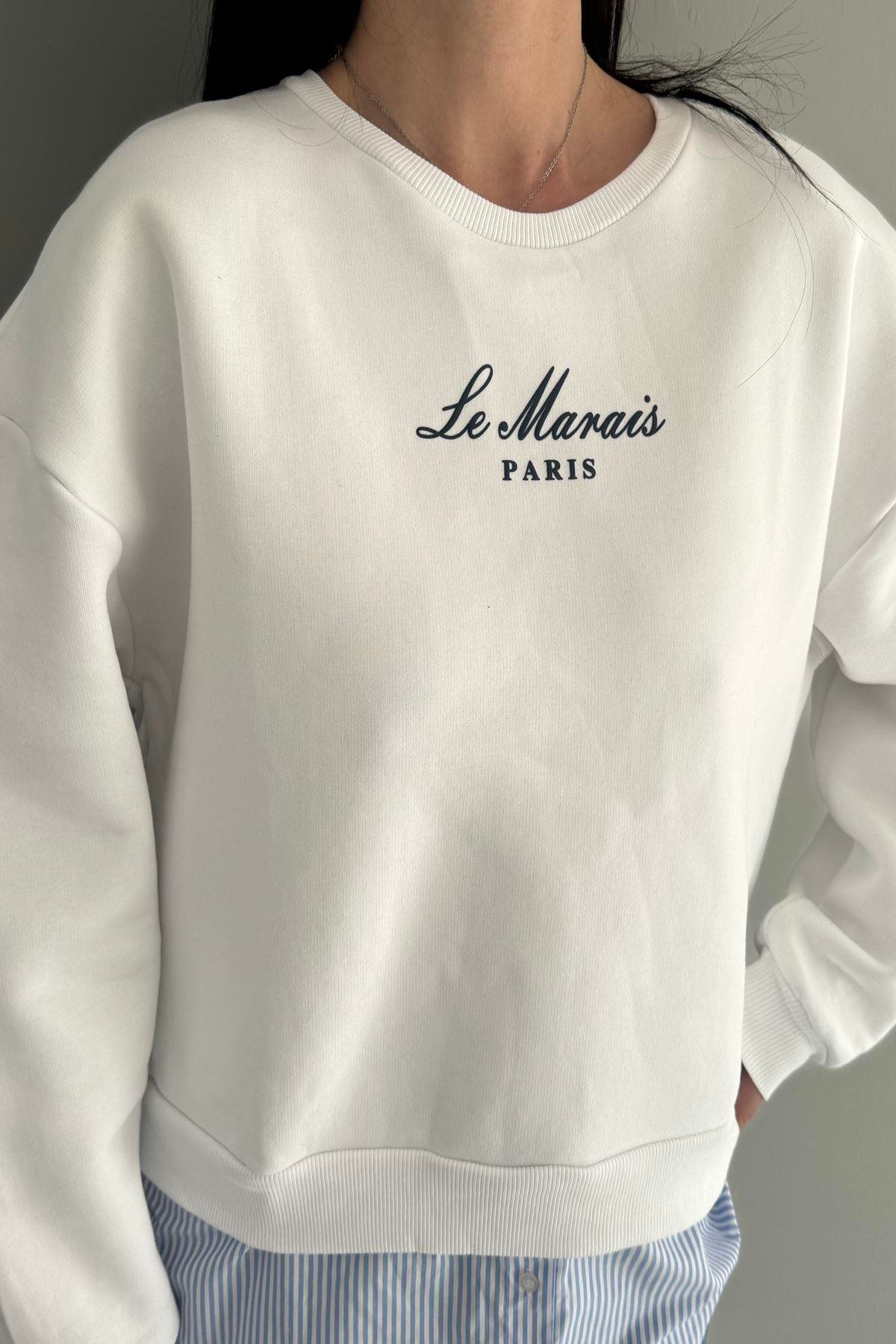 NAKIŞ VE GÖMLEK GARNİLİ SWEATSHIRT