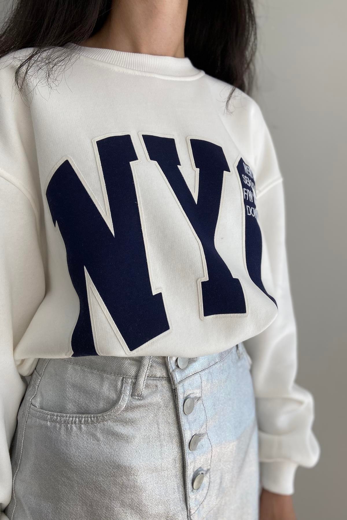 NYC NAKIŞLI SWEATSHIRT