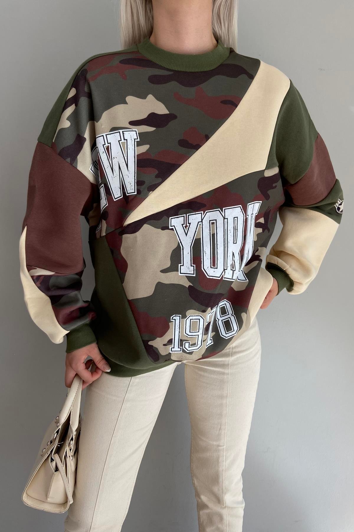 PATCHWORK BASKILI SWEATSHIRT
