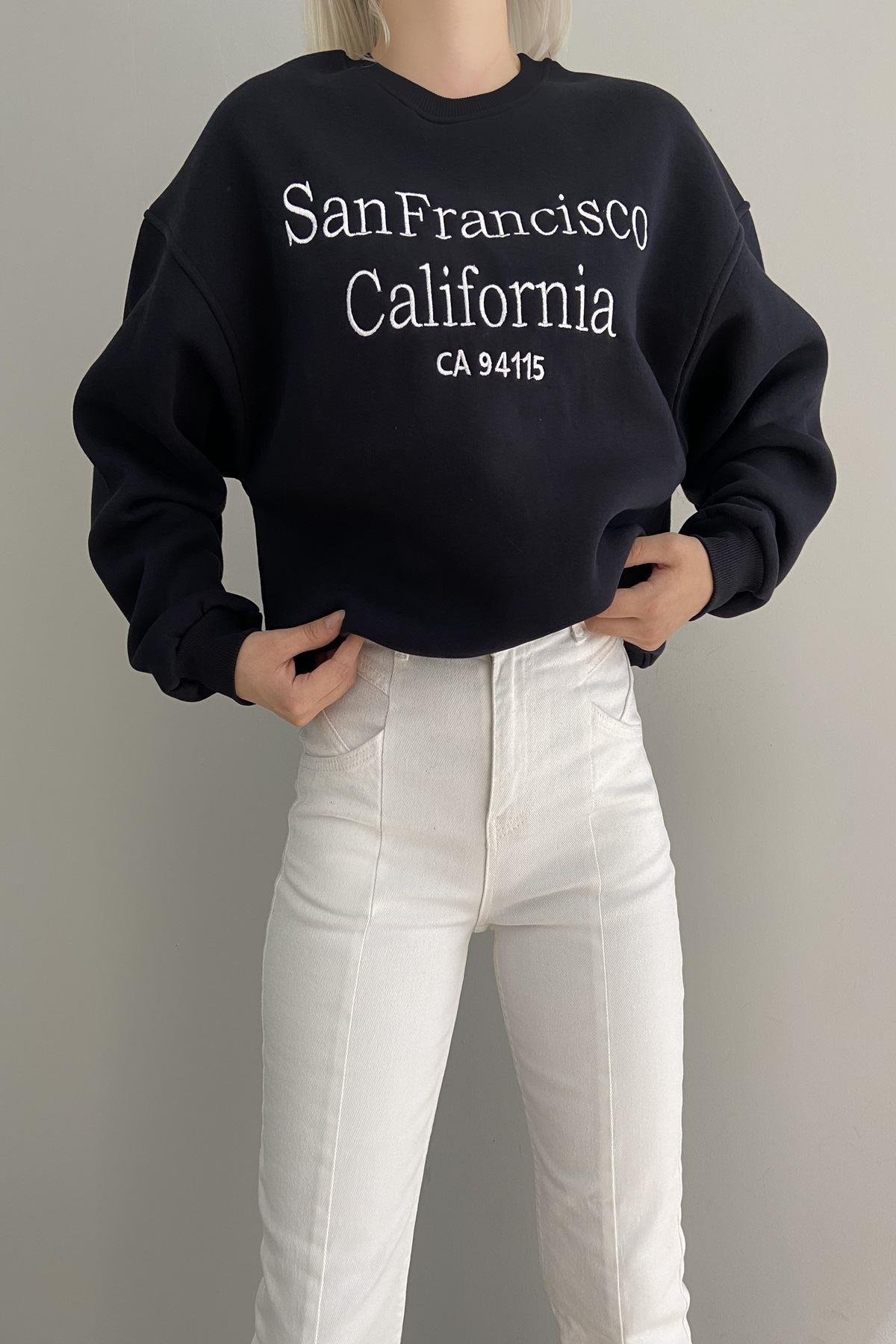 SANFRANCISCO NAKIŞLI SWEAT