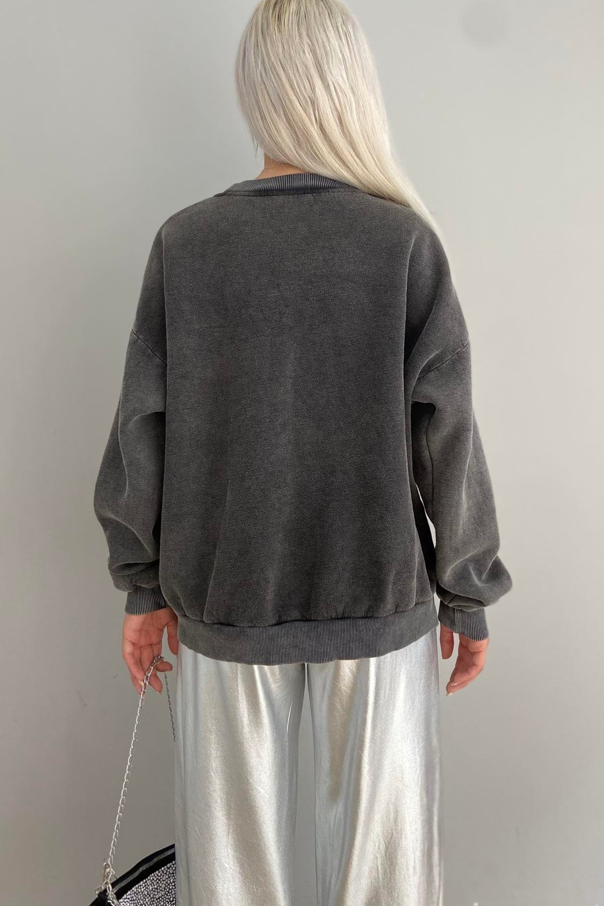 TAŞ DETAYLI SWEAT