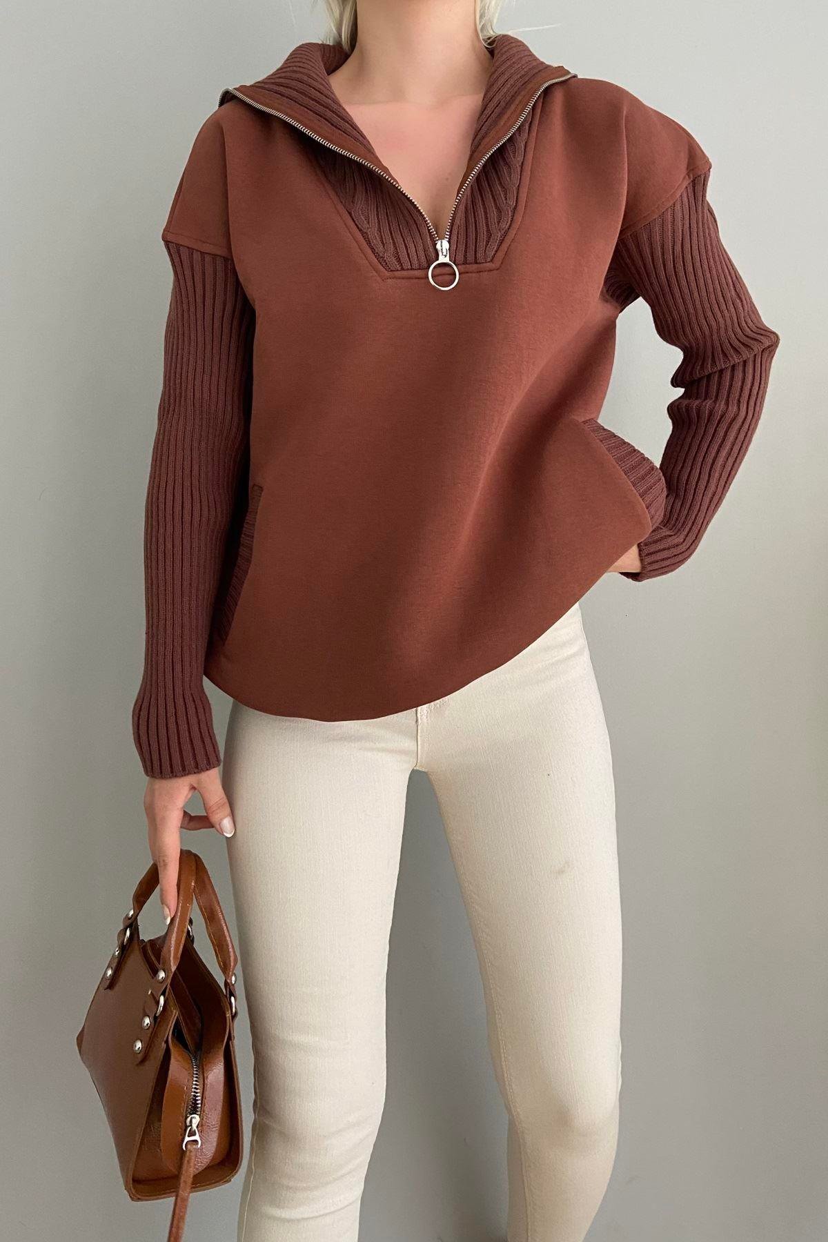 TRIKO GARNİLİ SWEAT