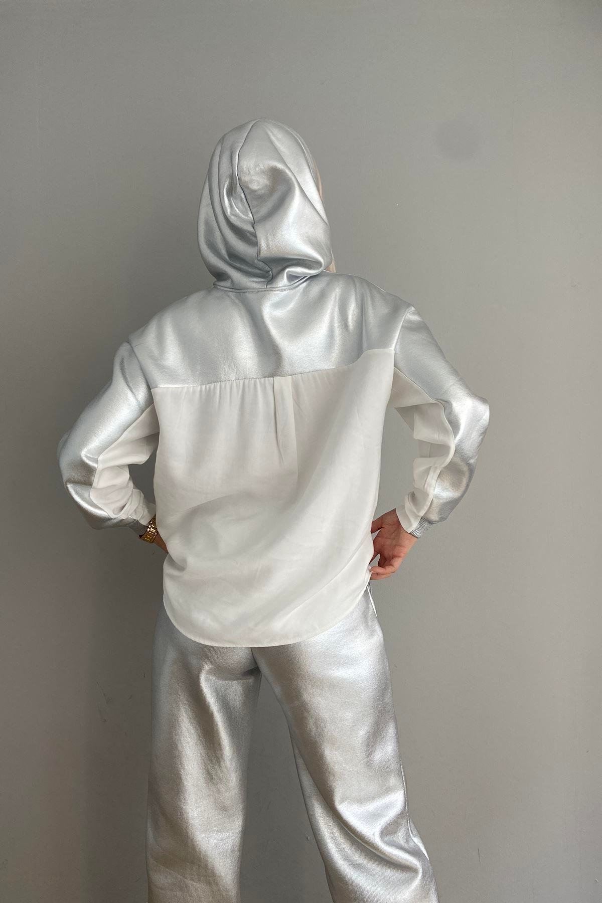 VARAKLI GARNİLİ KAPŞONLU SWEATSHIRT