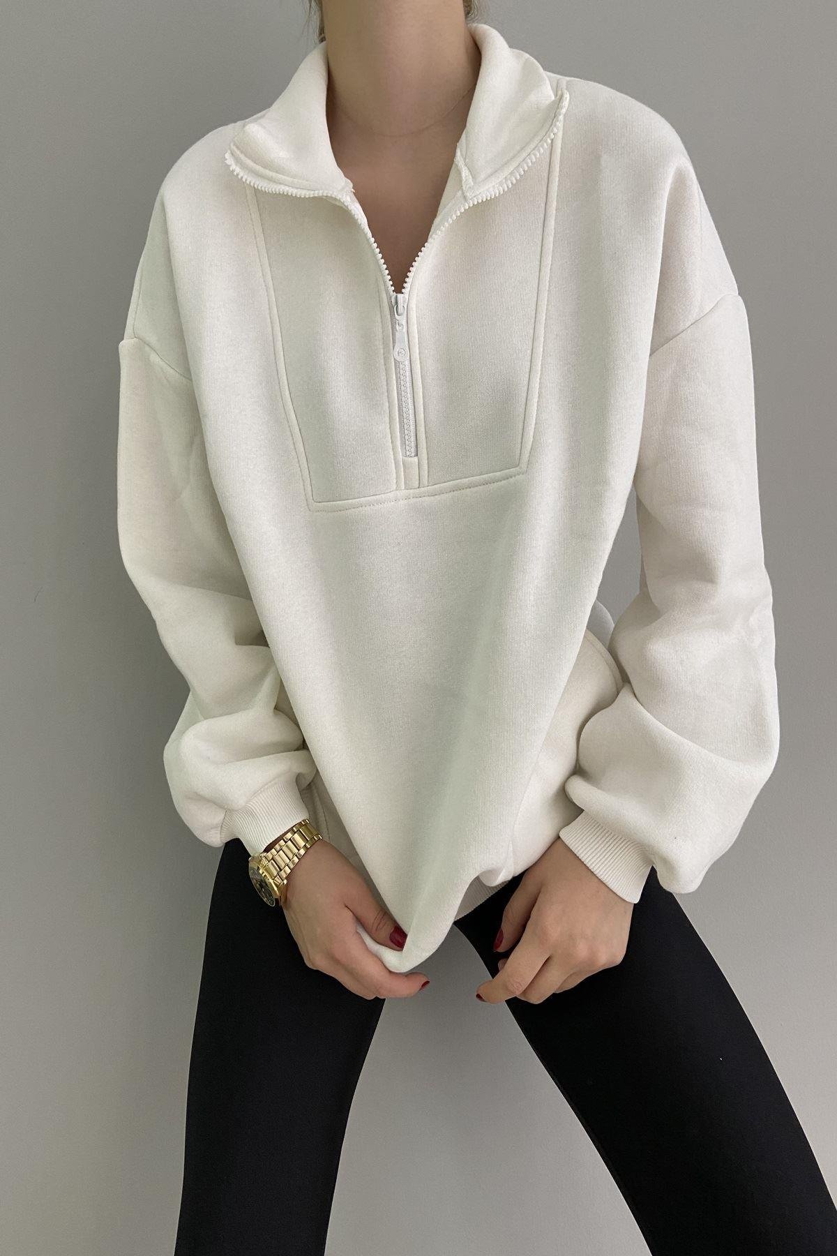 YARIM FERMUARLI SWEAT