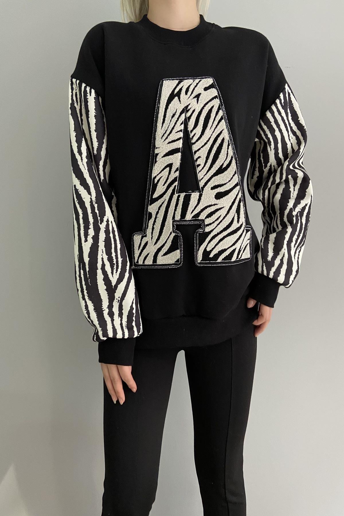 ZEBRA A HARF APLİKE SWEAT