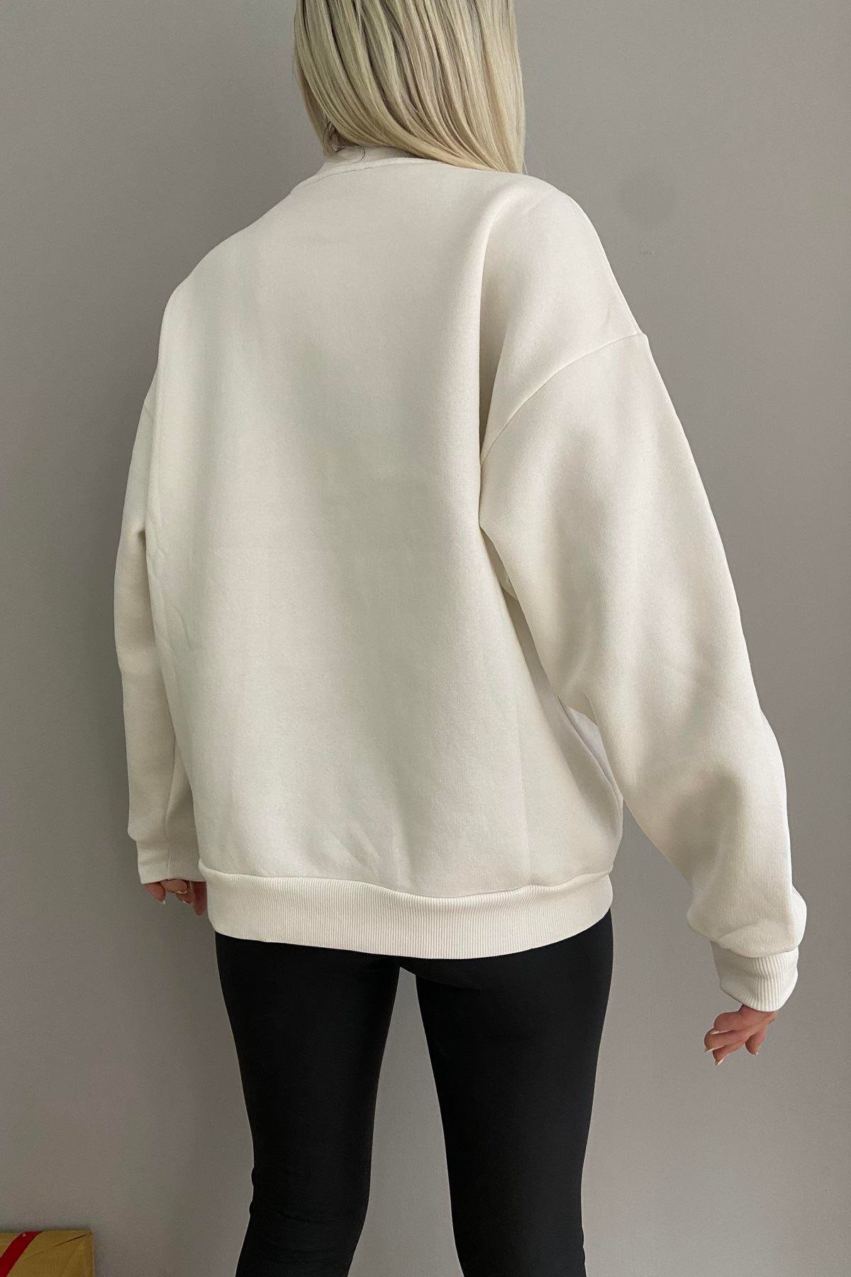 ZEBRA DESEN A APLİKE SWEAT