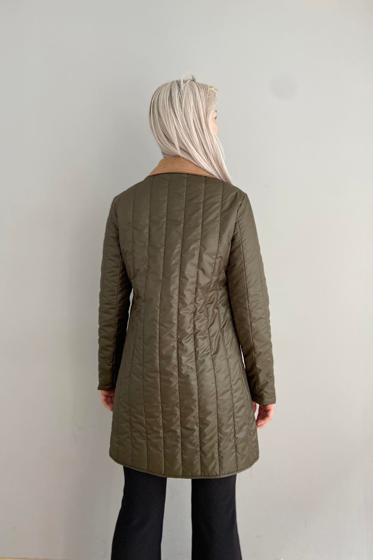 YAKA SÜET KAPITONE MONT