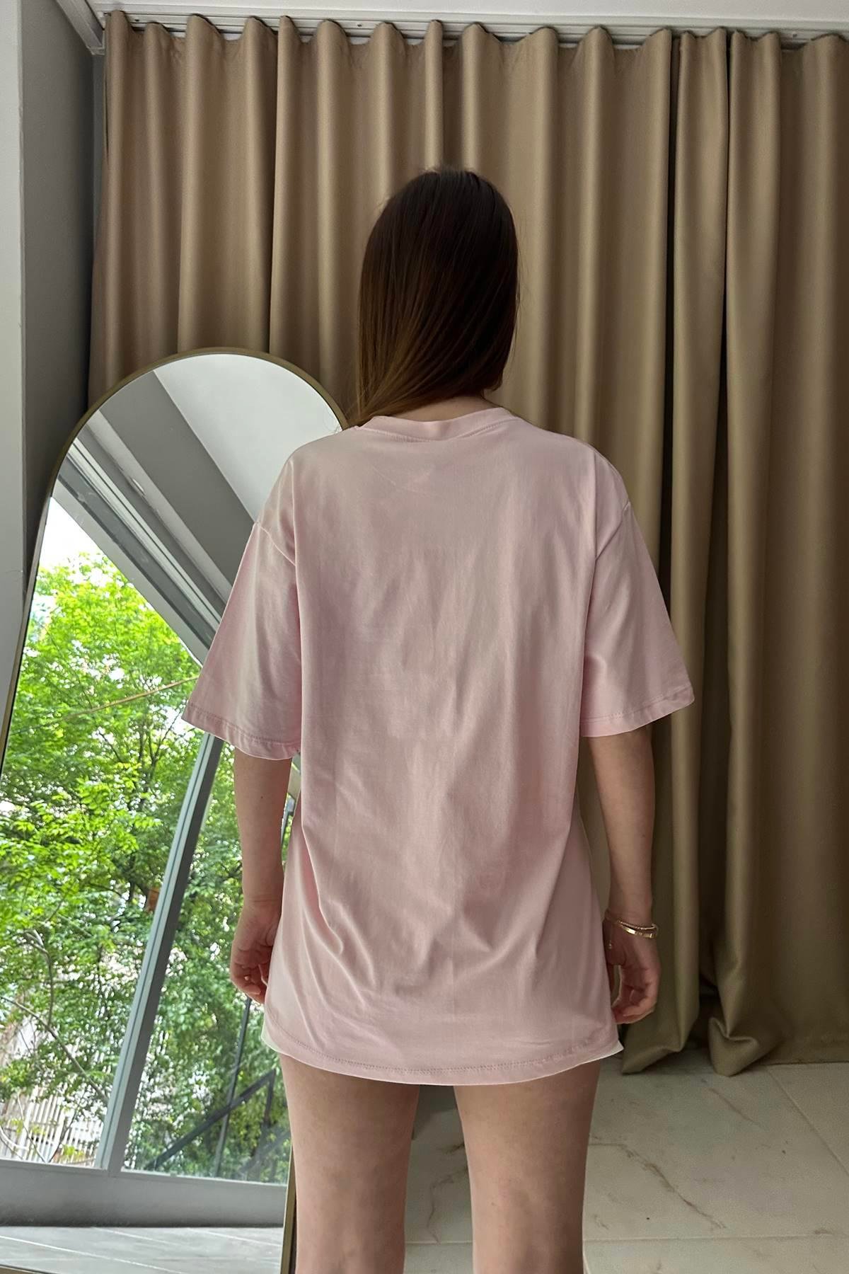ALO NAKIŞ DETAYLI TSHIRT