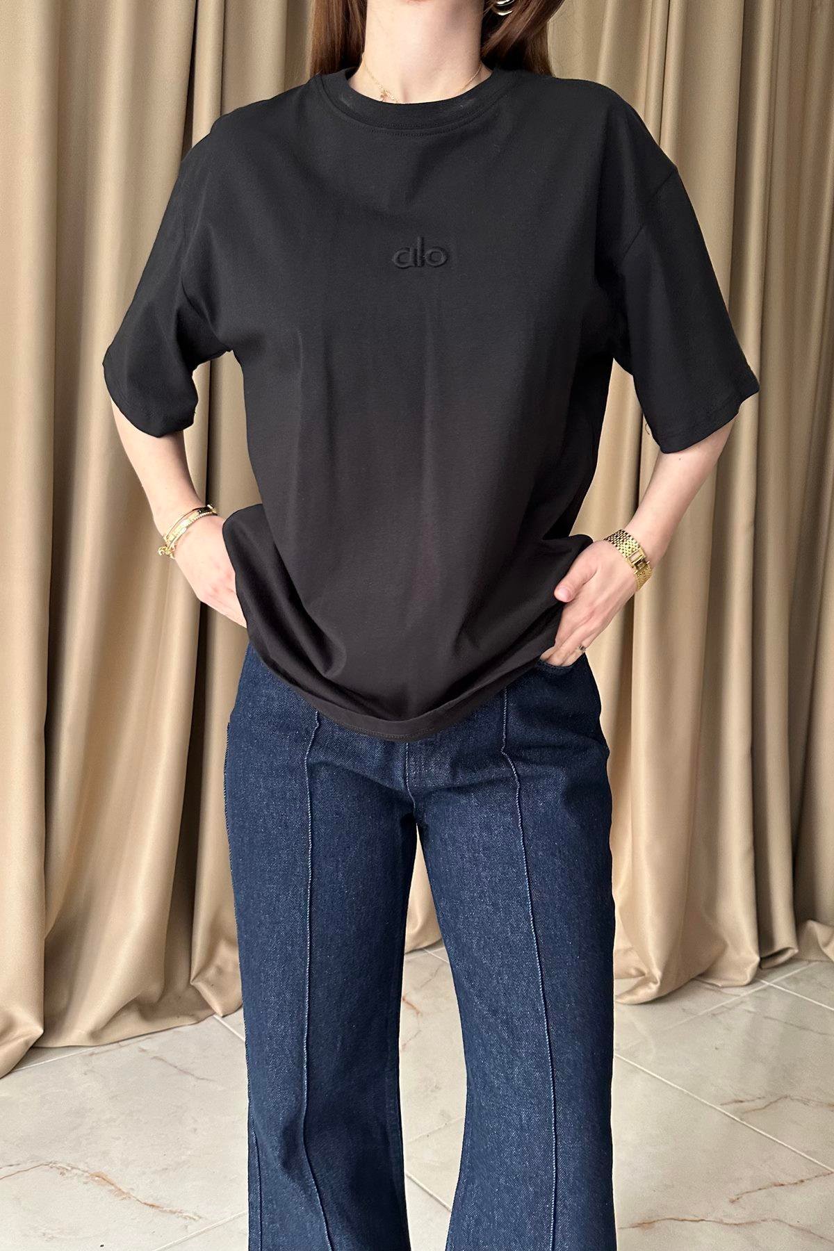 ALO NAKIŞ DETAYLI TSHIRT