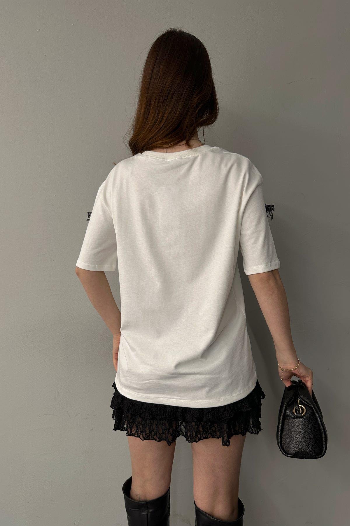 ALO NAKIŞ DETAYLI TSHIRT