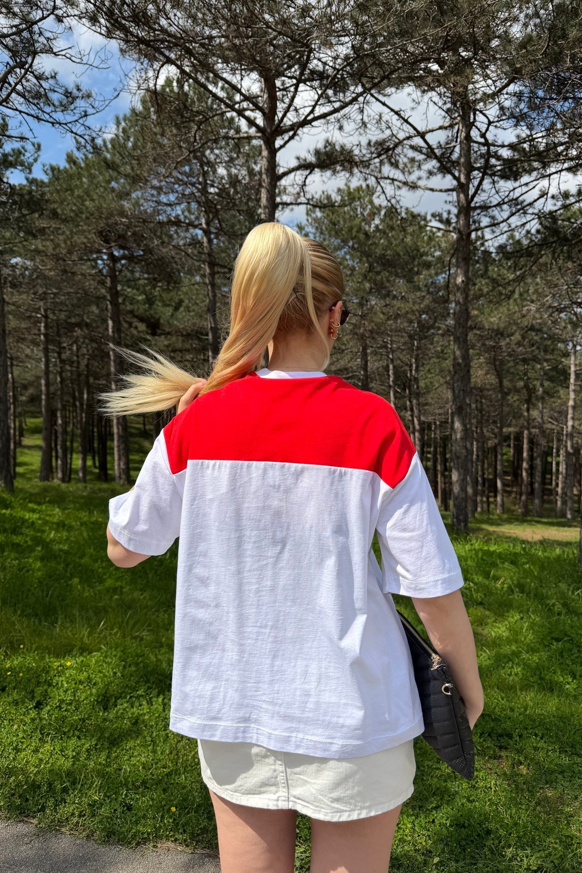ATKI DETAY TSHIRT