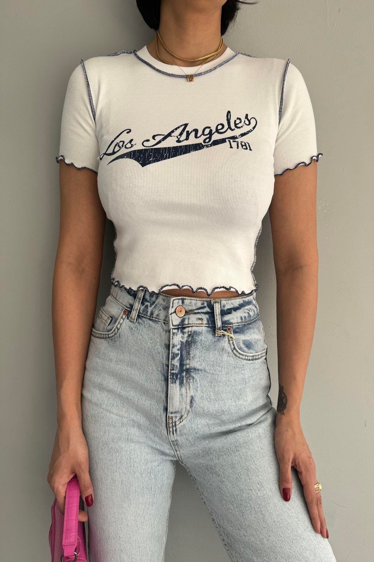 BASKI DETAY TSHIRT